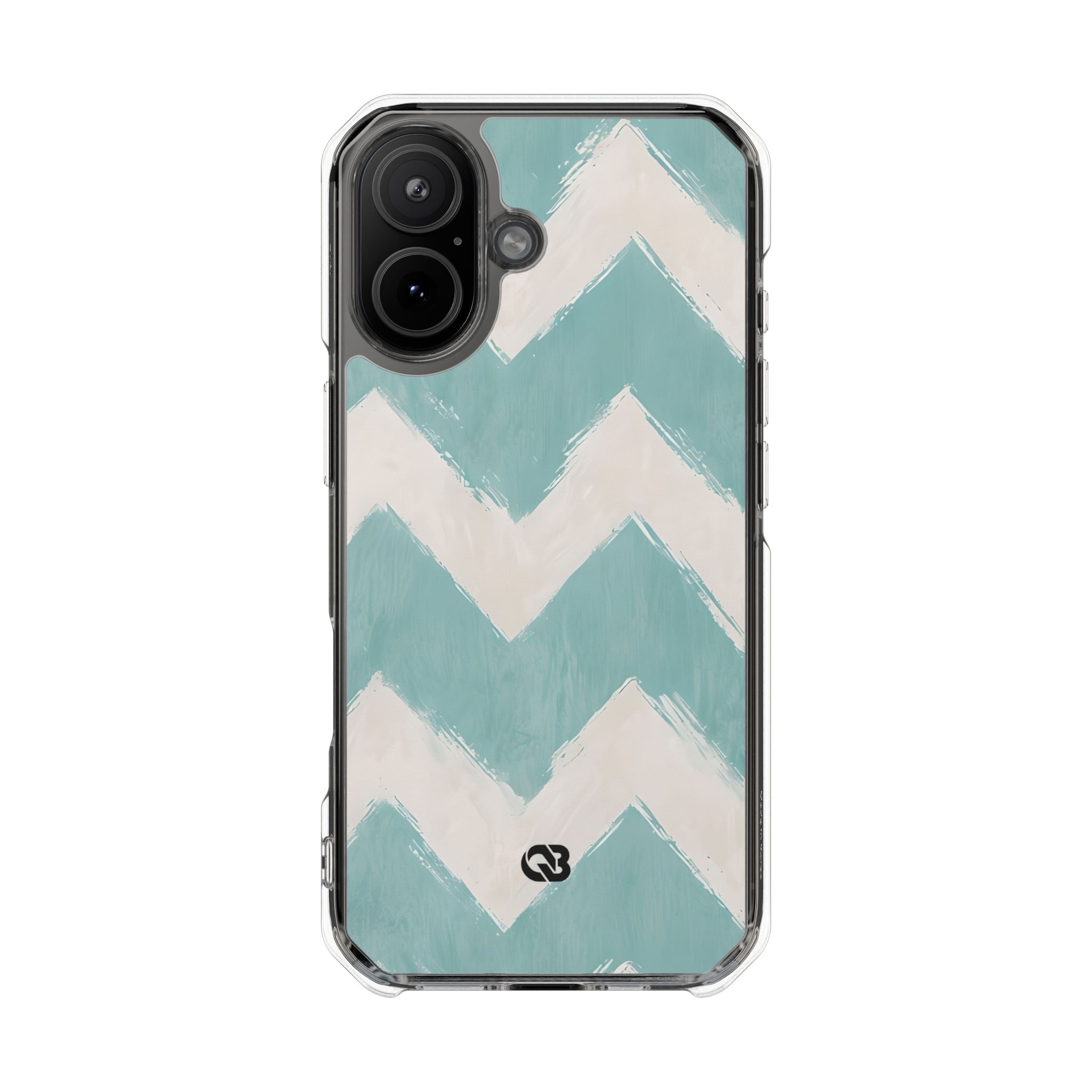 Teal Painted Chevron · Custodia Impact per iPhone · Magsafe
