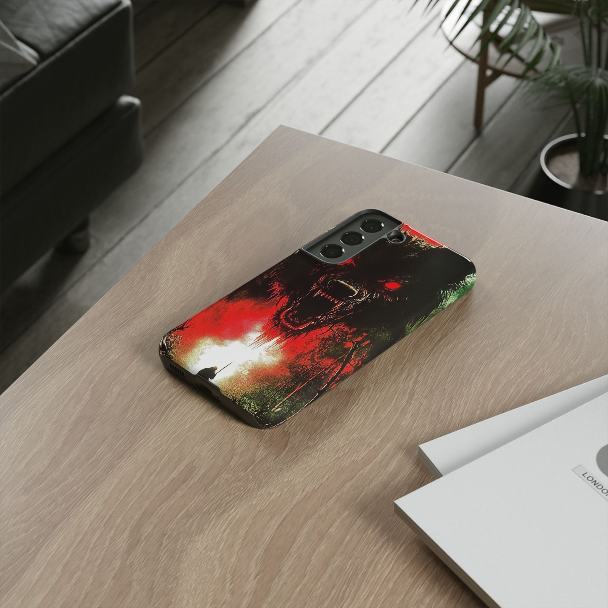 Crimson Wolf Samsung S22 Cover - Tough