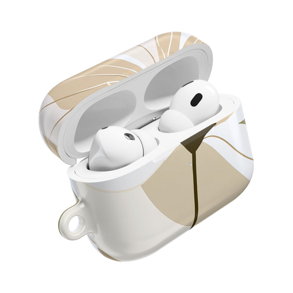 Soft Petal Bloom · Hard Case for AirPods & AirPods Pro · Beige
