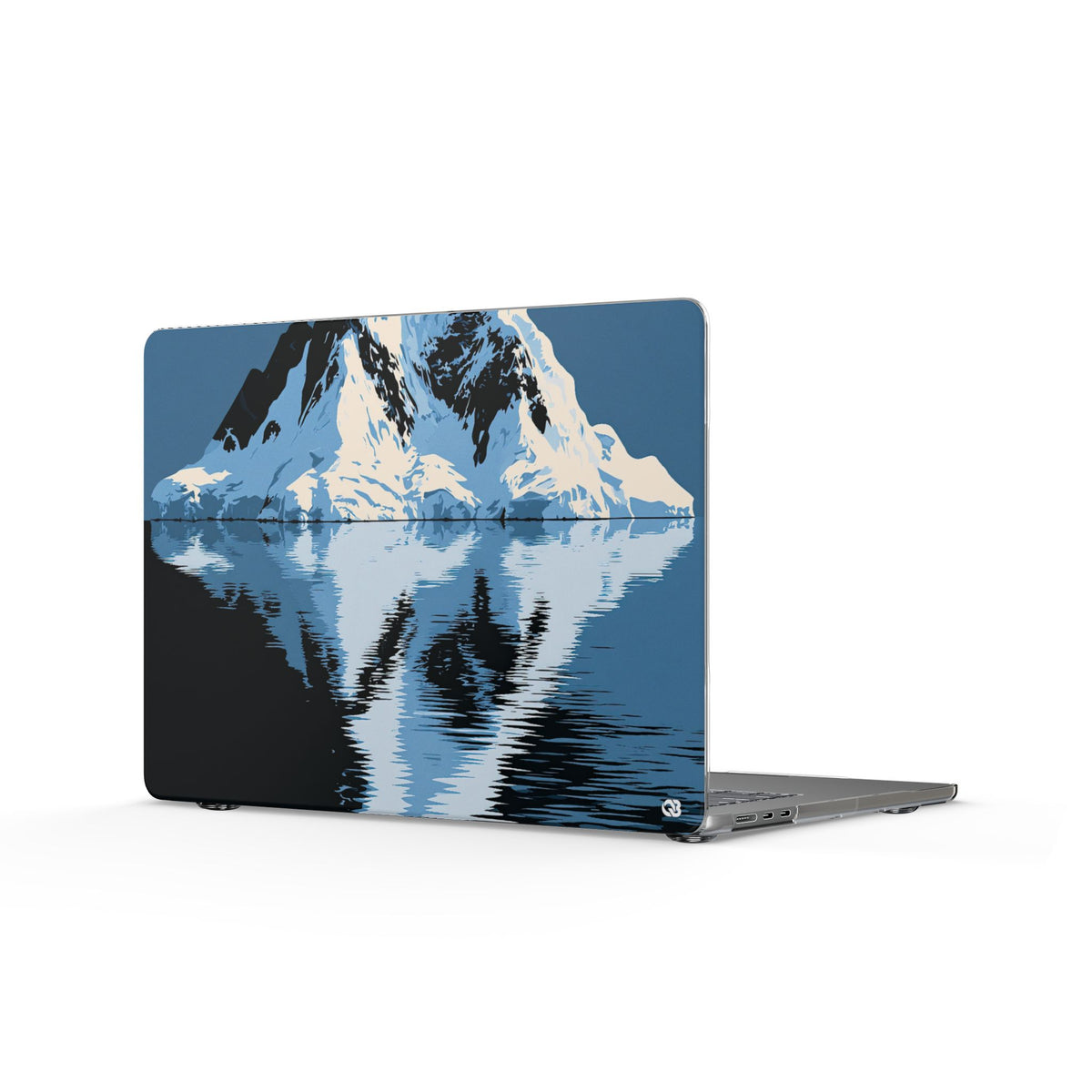 Glacial Horizon · Clear Hard Case for MacBook · Blue