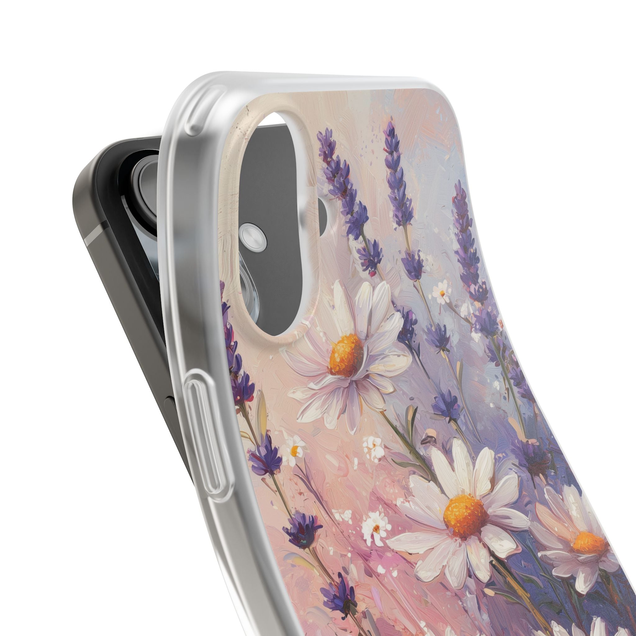 Daisy Lavender Bloom iPhone 16 Plus Case - Soft