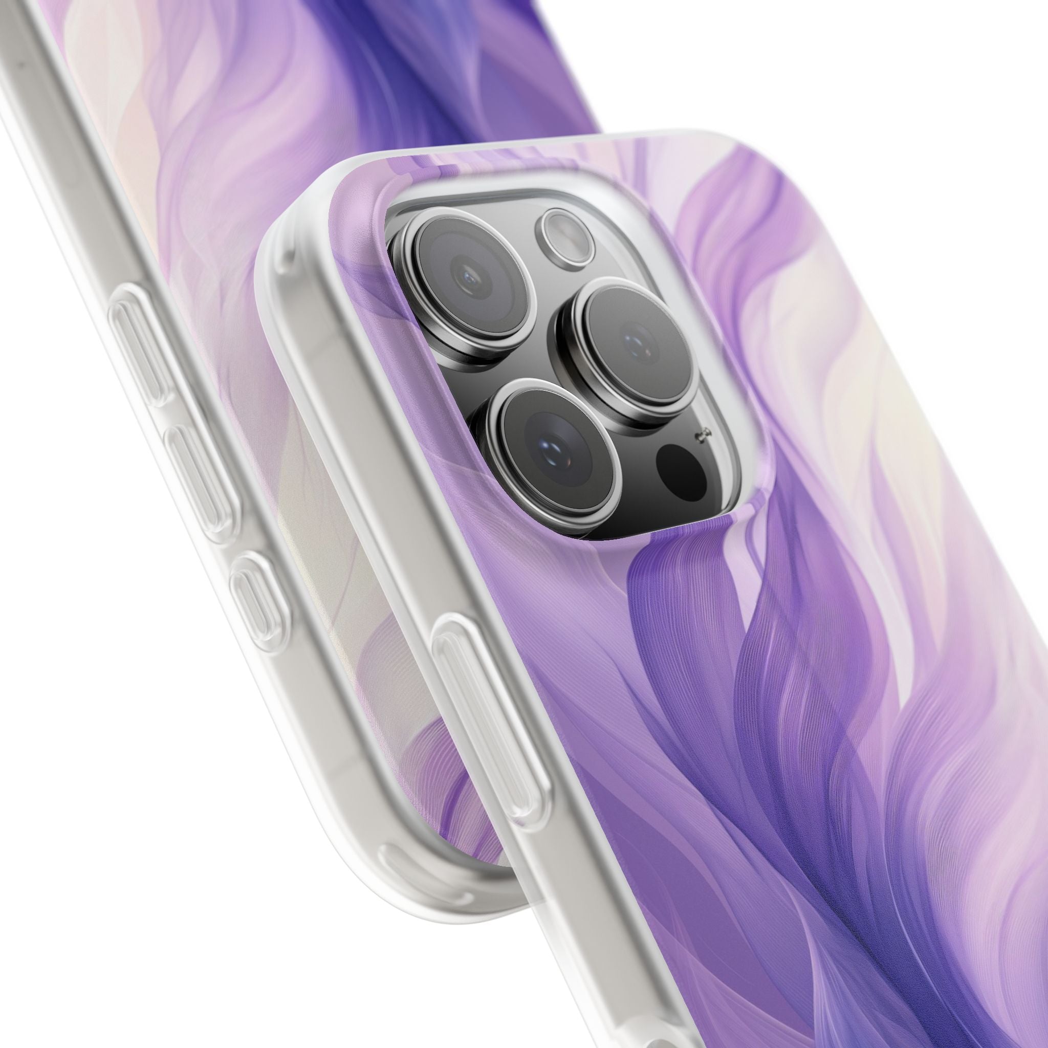 Amethyst Silk Waves · Soft Hoesje voor iPhone