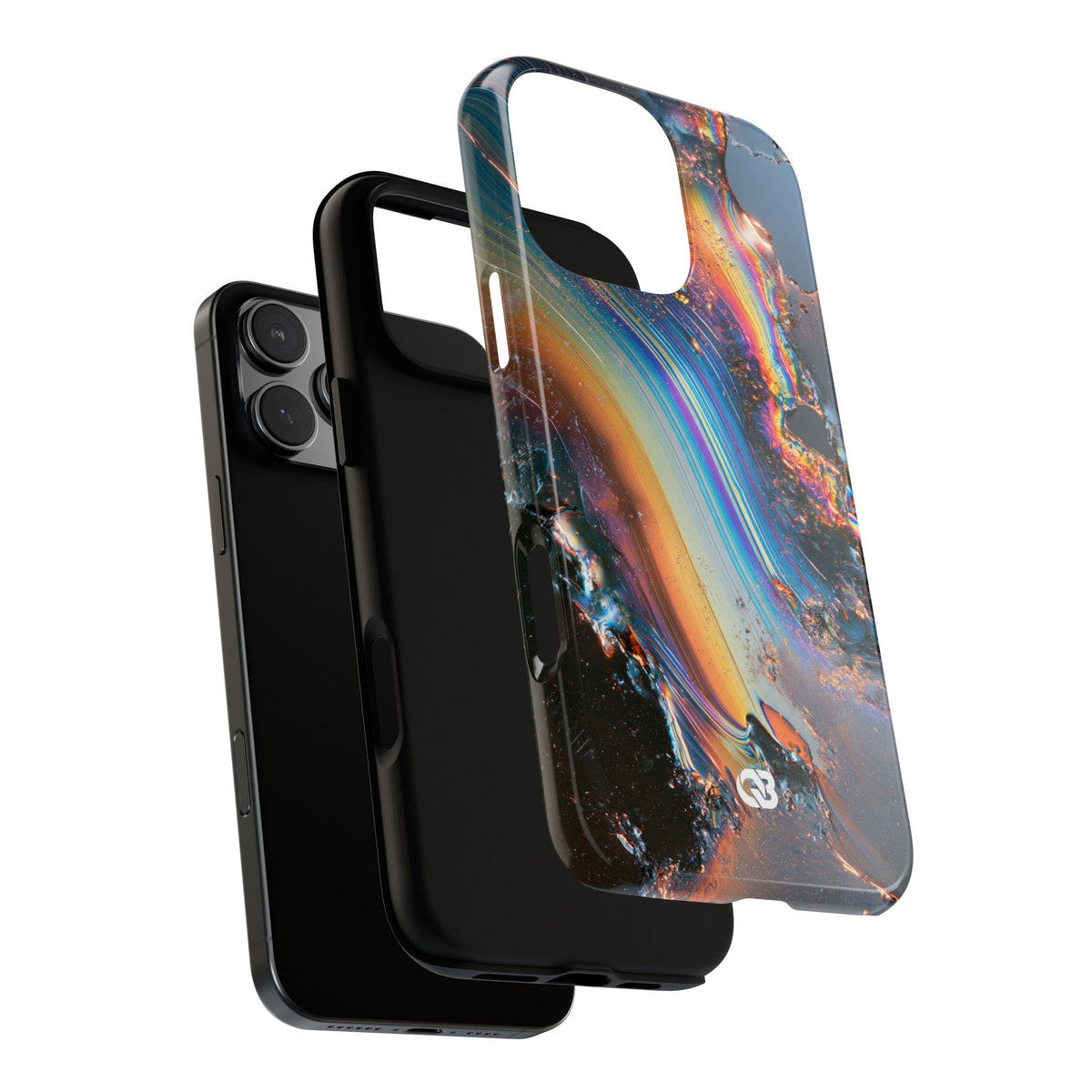 Prismatic Aura Flow · Tough Phone Case for iPhone · Blue