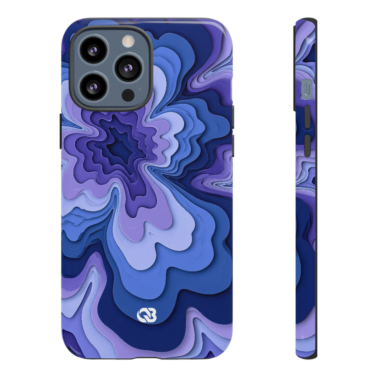 Periwinkle Strata Bloom · Tough Phone Case for iPhone · Purple