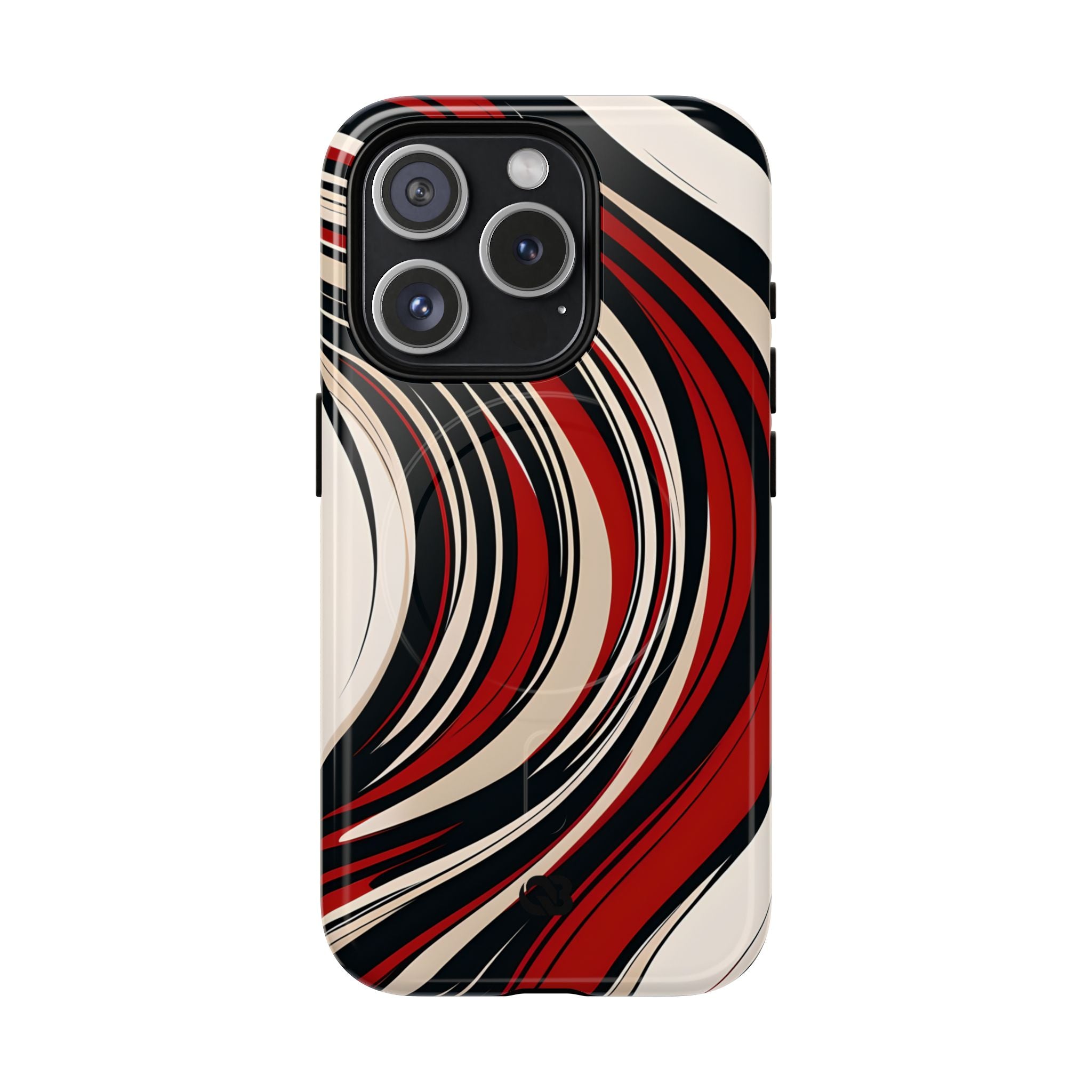 Crimson Flow Waves · Tough+ Hoesje voor iPhone · Magsafe