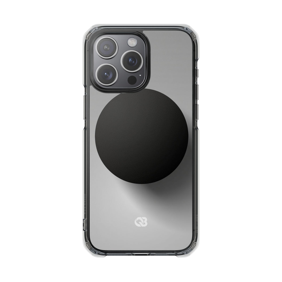 Grey Impact MagSafe Phone Case for iPhone - Matte Onyx Sphere
