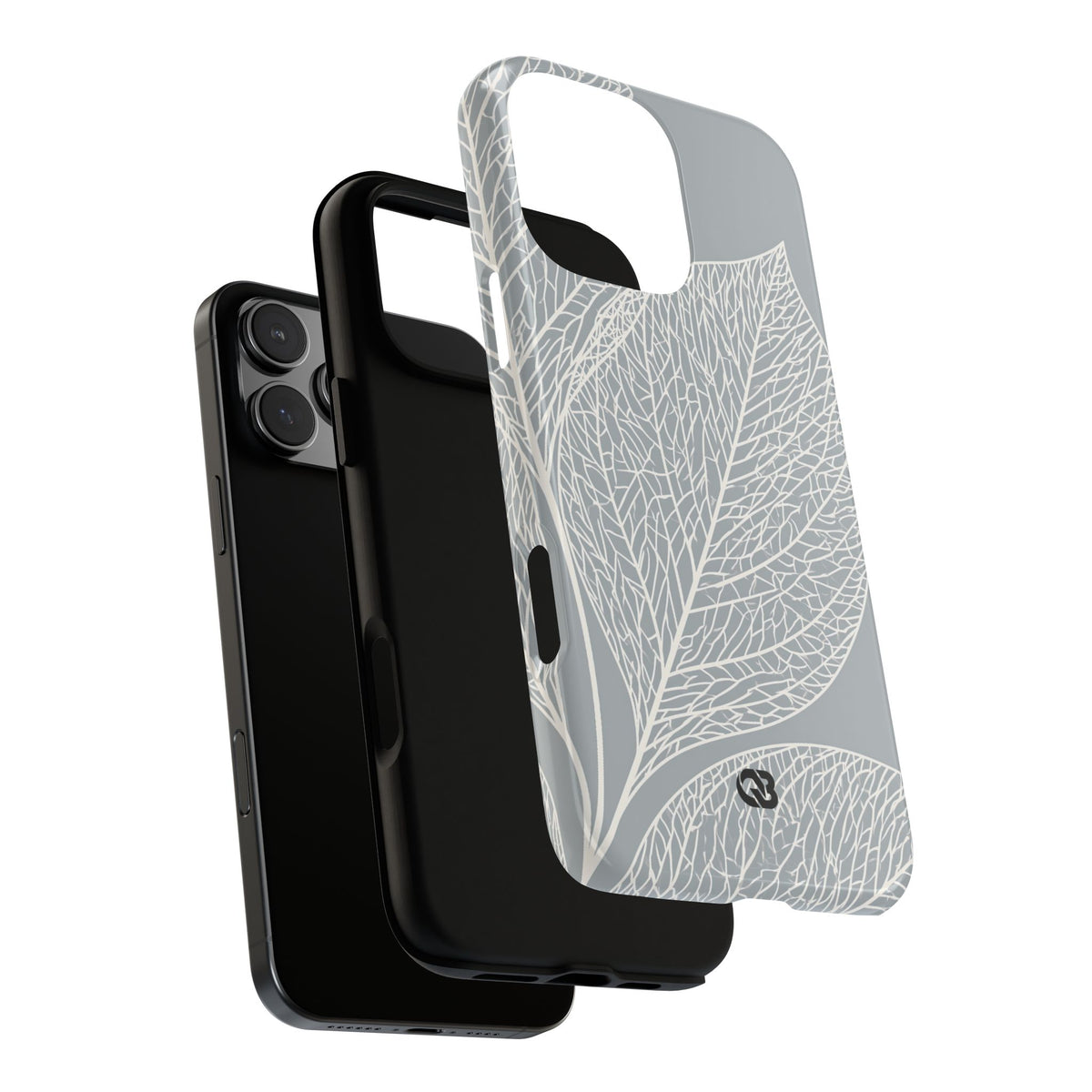 Minimal Leaf Skeleton · Tough Phone Case for iPhone · Grey