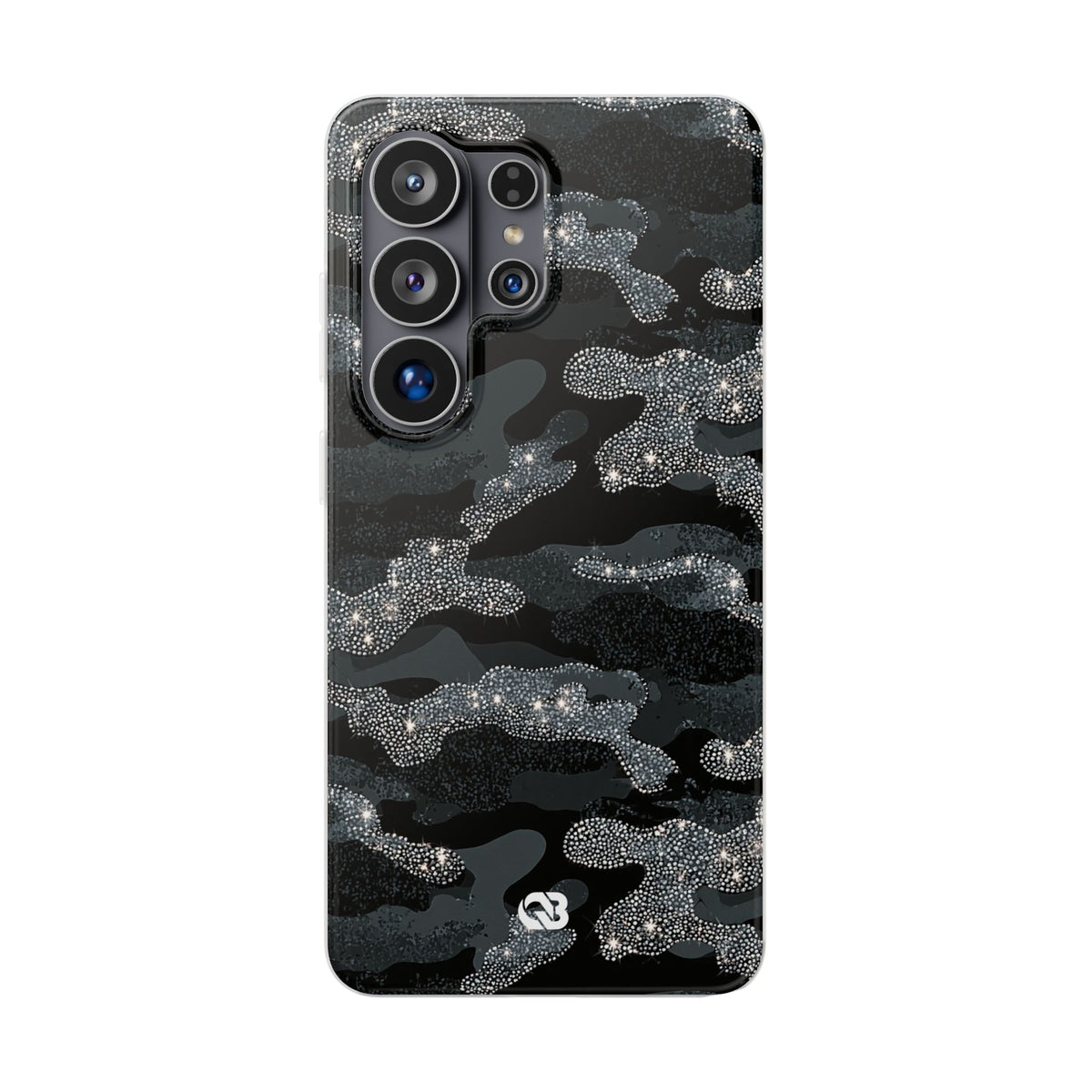 Glitter Shadow Camo · Lite Phone Case for Samsung · Black