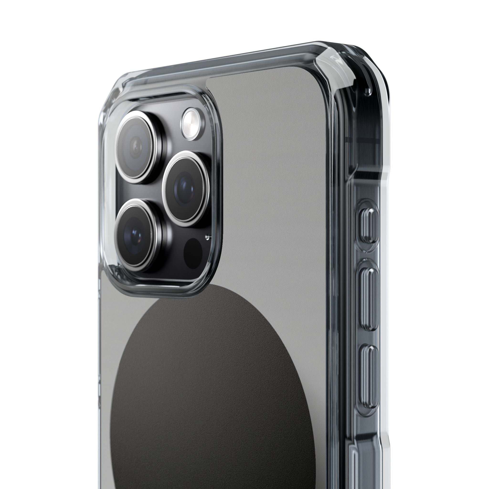 Grey Impact MagSafe Phone Case for iPhone - Matte Onyx Sphere