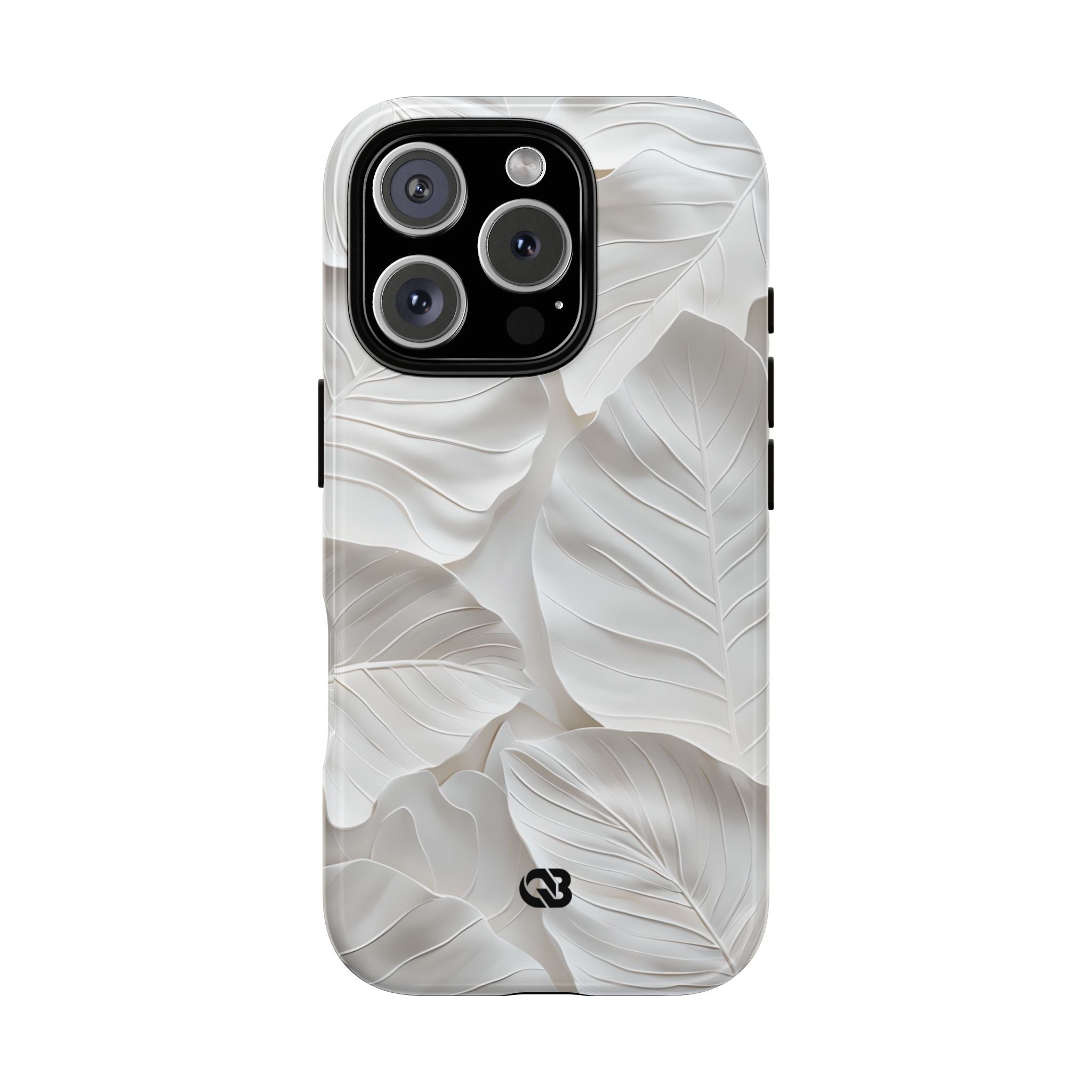 Sculpted Ivory Leaves · Tough Coque de téléphone pour iPhone