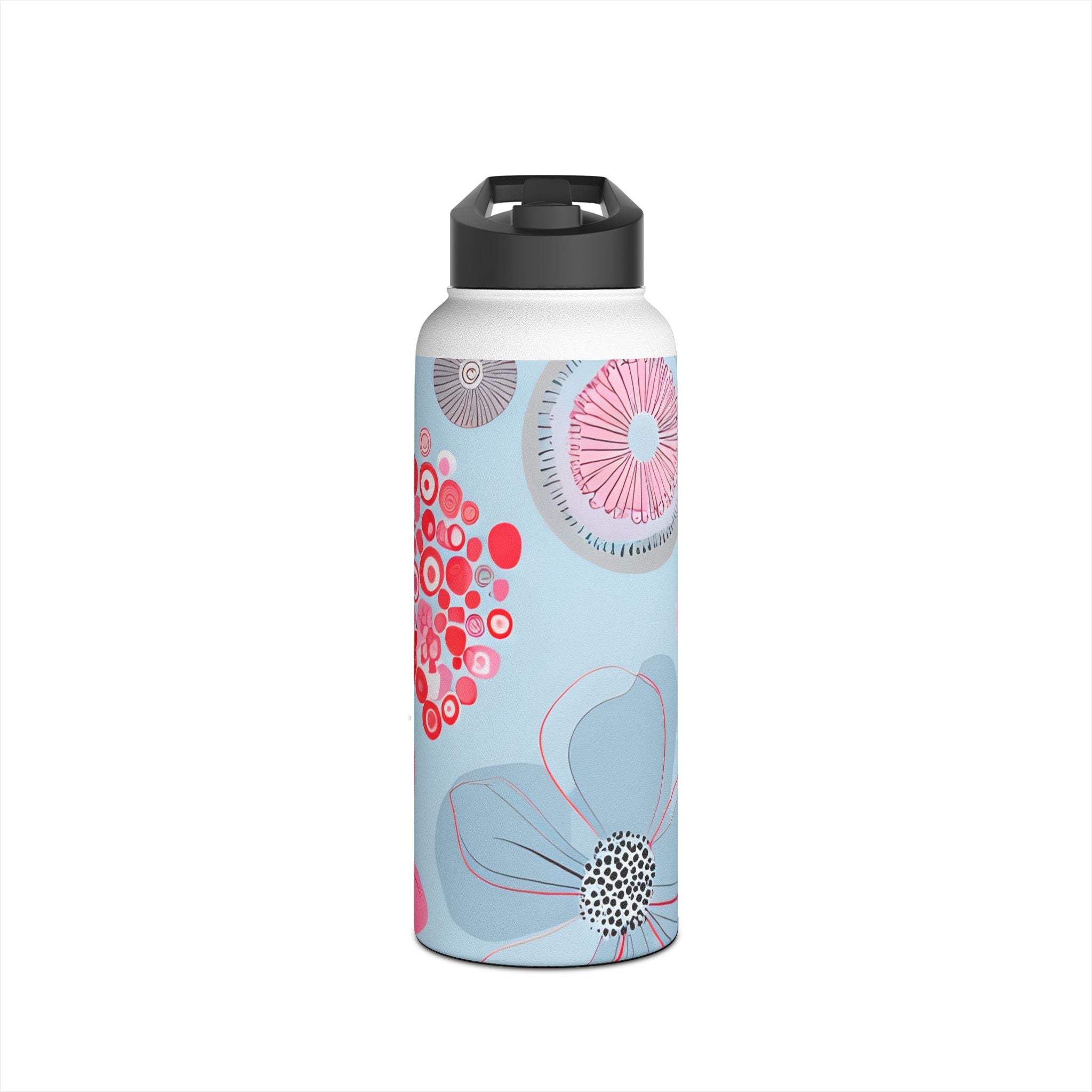 Outlined Bloom Radiance - Stainless Steel Water Bottle