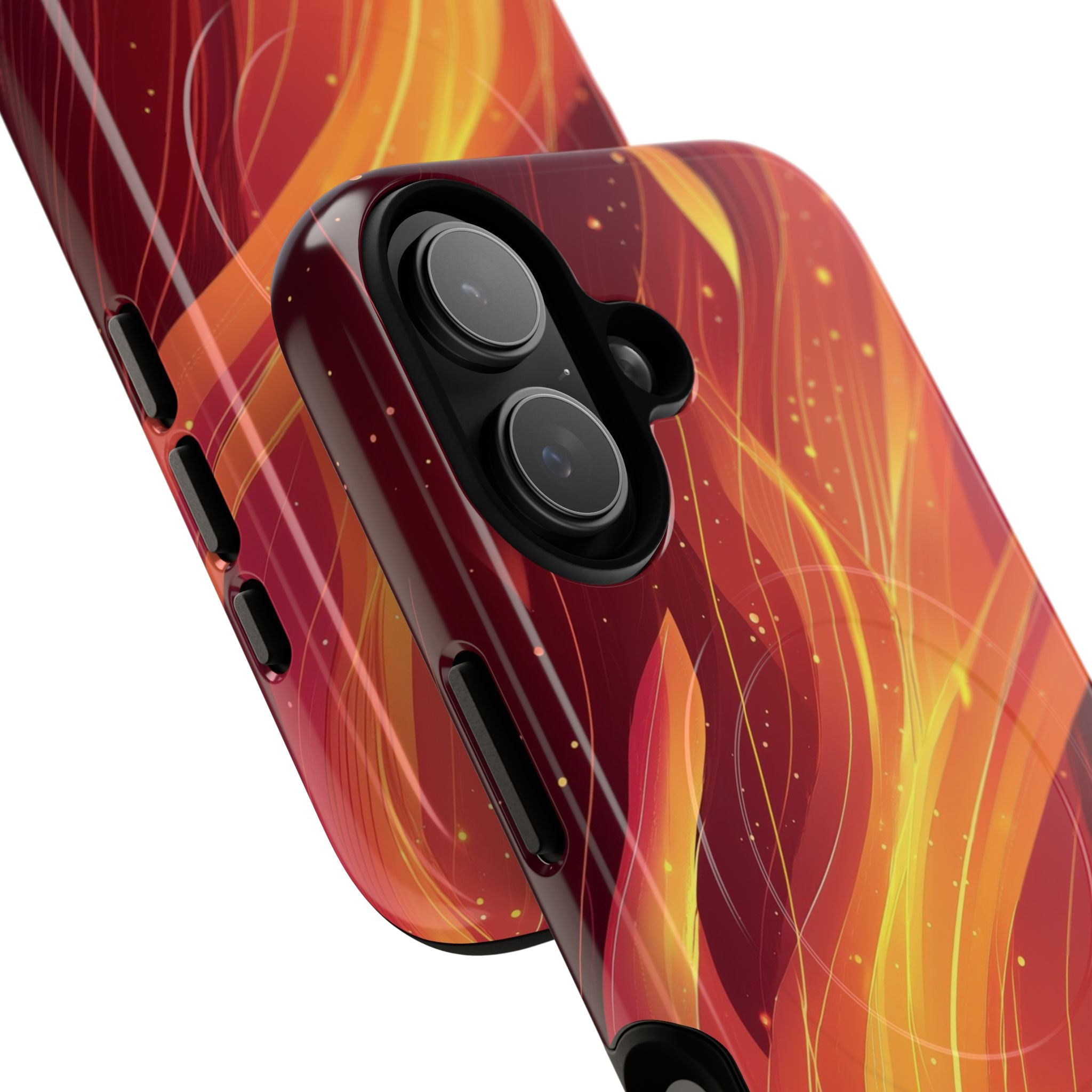 Flaming Flow iPhone 17 Case - Tough+ - CASE•BOB