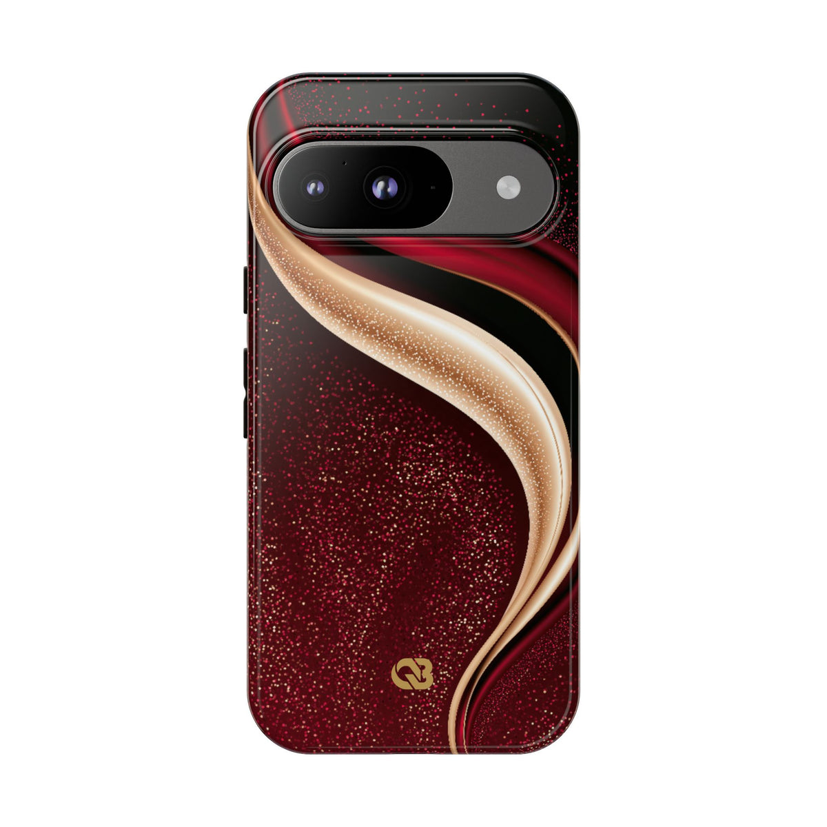 Gilded Crimson Flow · Tough Phone Case for Pixel · Red