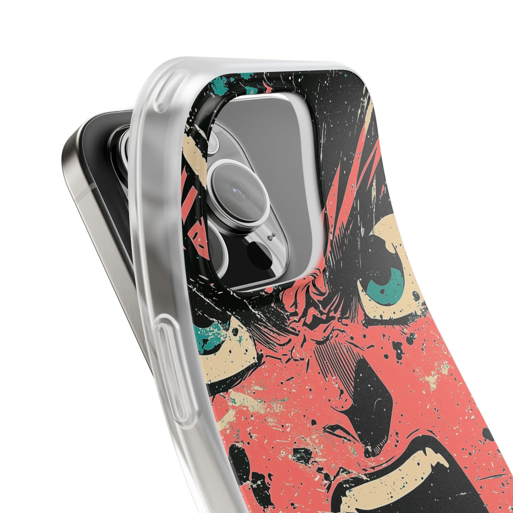 Schreiendes Gesicht Pink iPhone 16 Pro Case - Soft