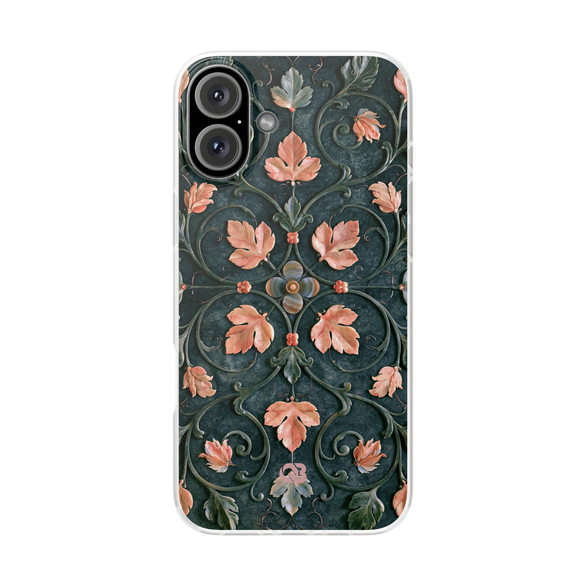 Florentine Rose Arabesque · Lite Phone Case for iPhone · Green