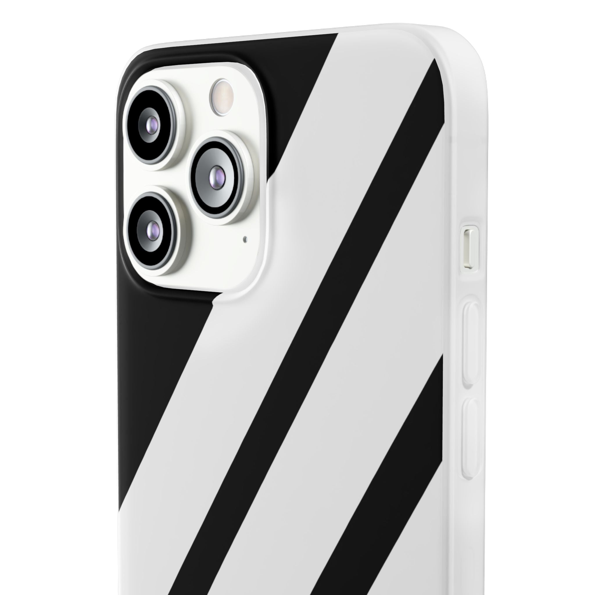 Diagonale Streifen Noir iPhone 13 Pro Max - Soft