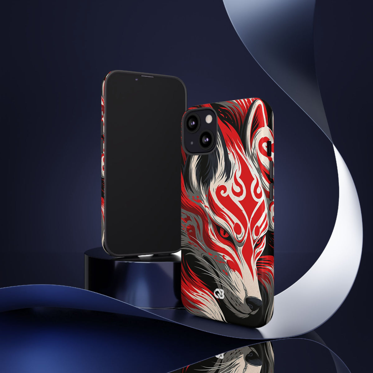 Crimson Kitsune Spirit · Tough Phone Case for iPhone · Red