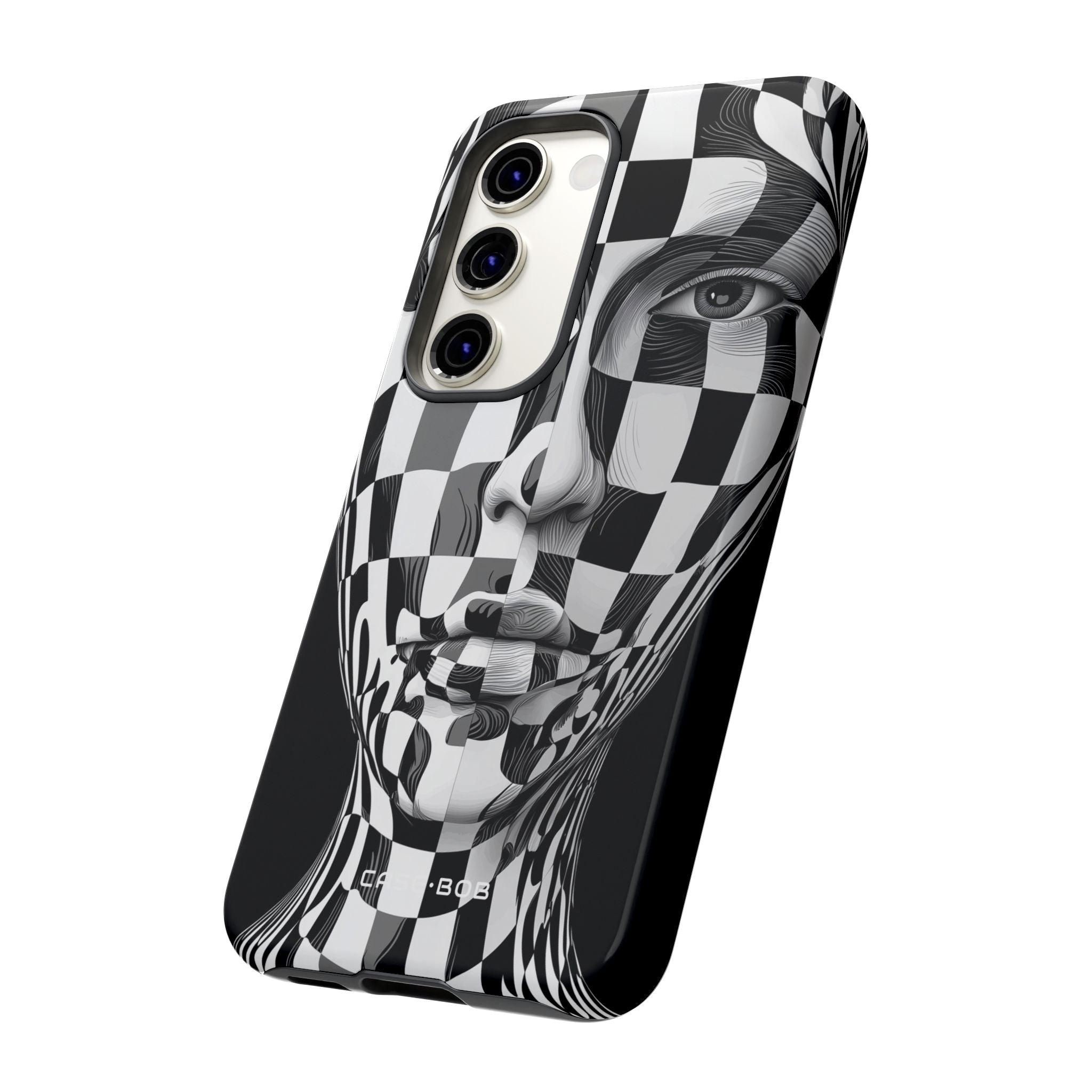 Checkered Face Samsung S23 Case - Tough