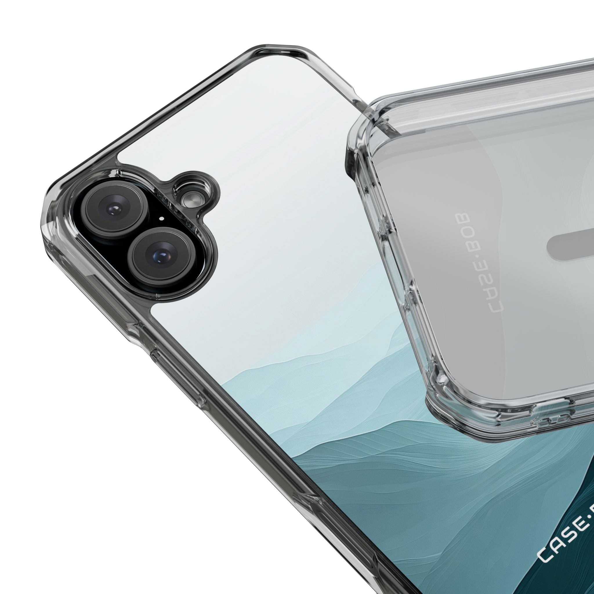 Teal Mist Mountains iPhone 16 Plus Case - Impact