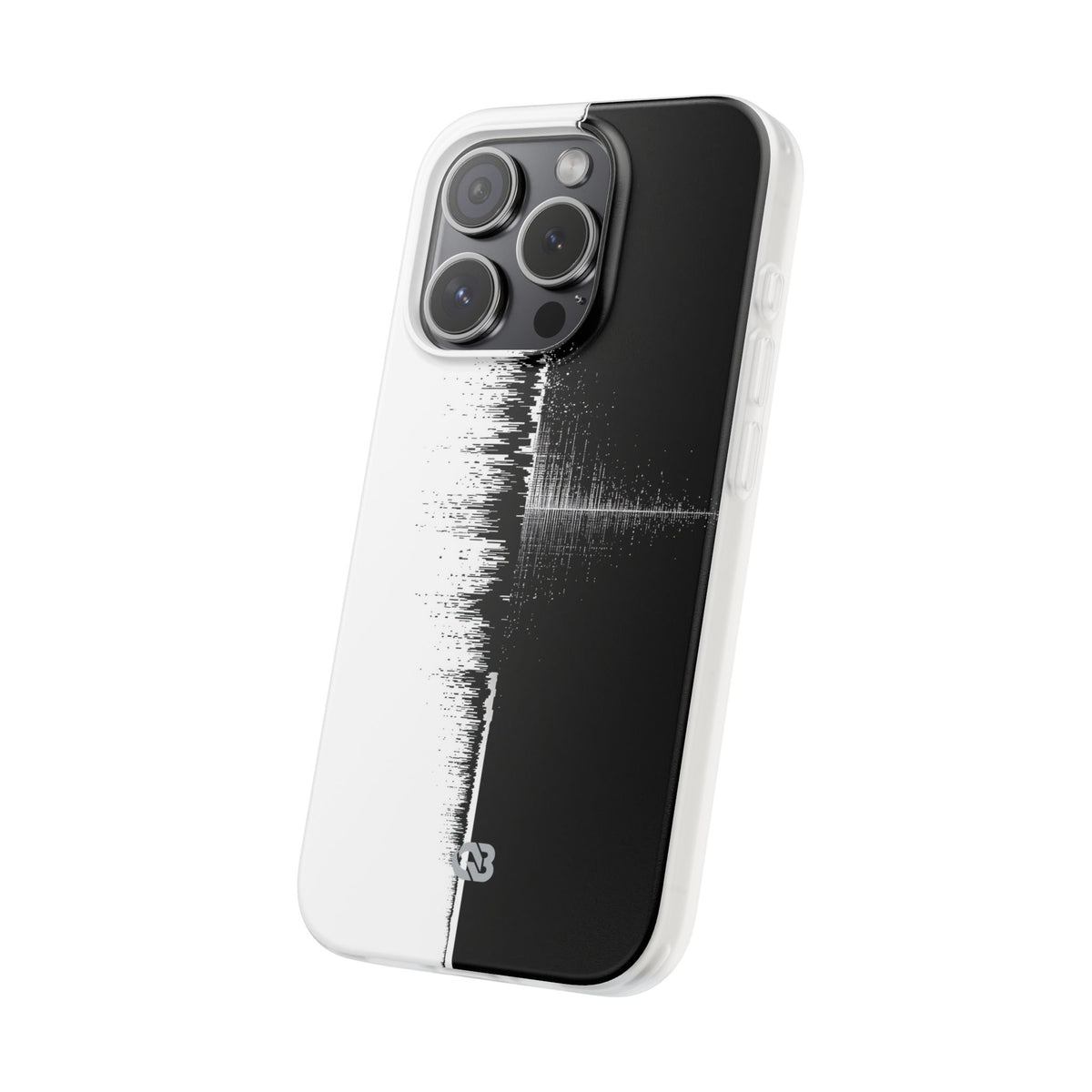 Black Lite Phone Case for iPhone - Static Signal Split