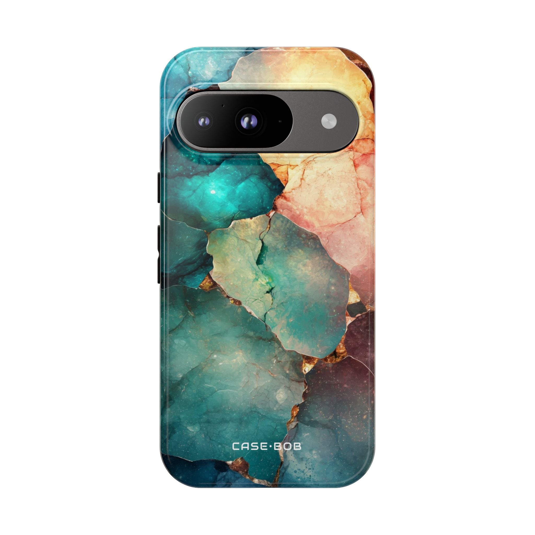 Teal Mosaikadern Google Pixel 9 Case - Tough