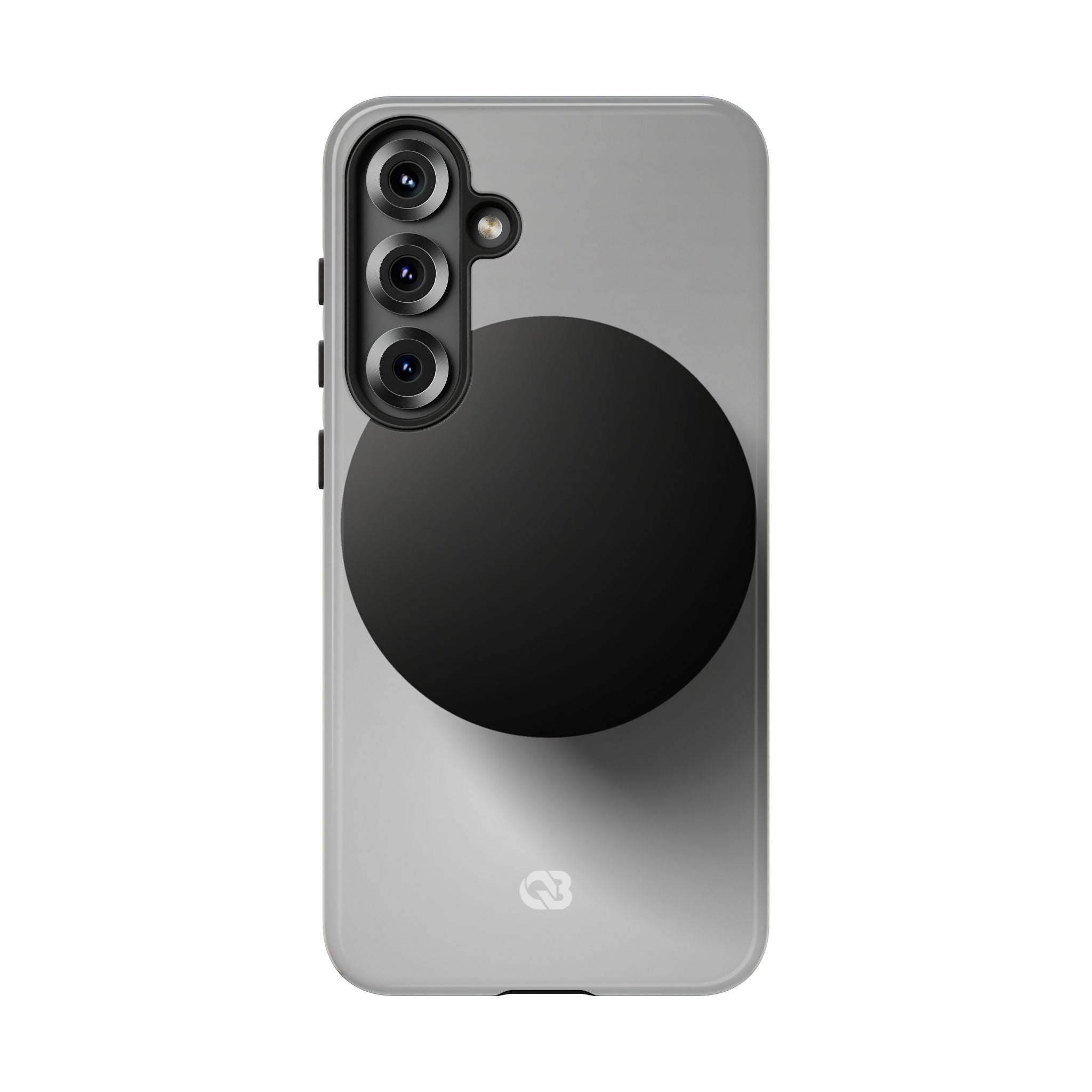 Grey Tough Phone Case for Samsung - Matte Onyx Sphere