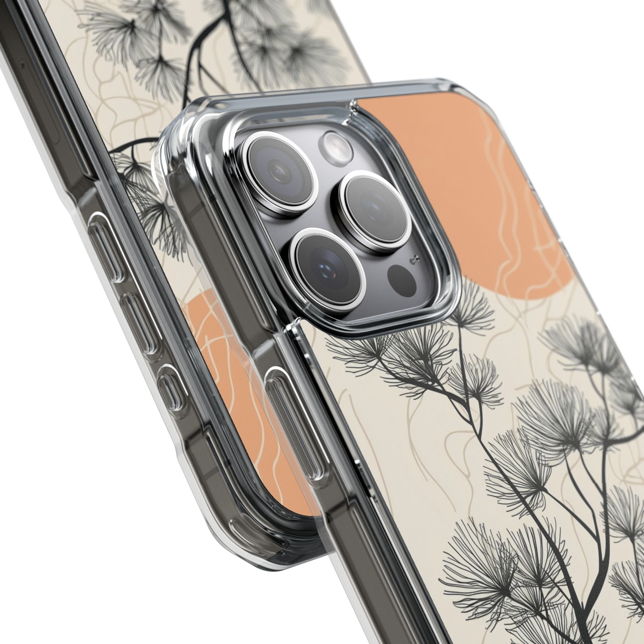 Spiky Tree Sunset iPhone 15 Pro Max Case - Impact