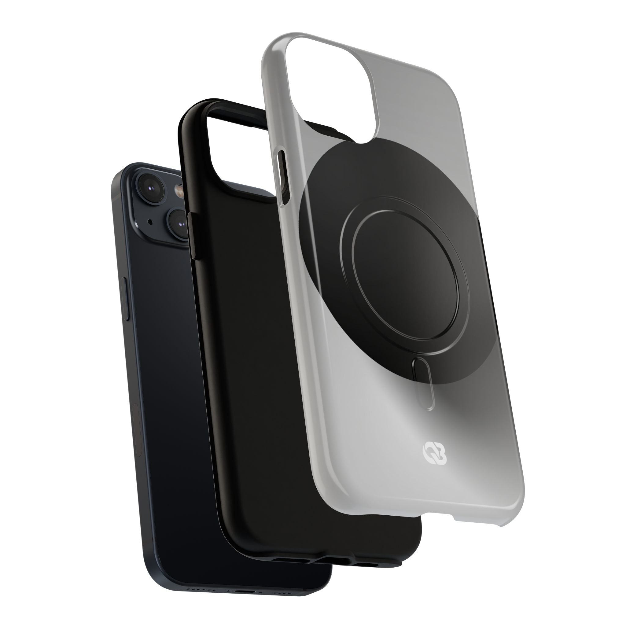 Grey Tough 2.0 Magsafe Phone Case for iPhone - Matte Onyx Sphere