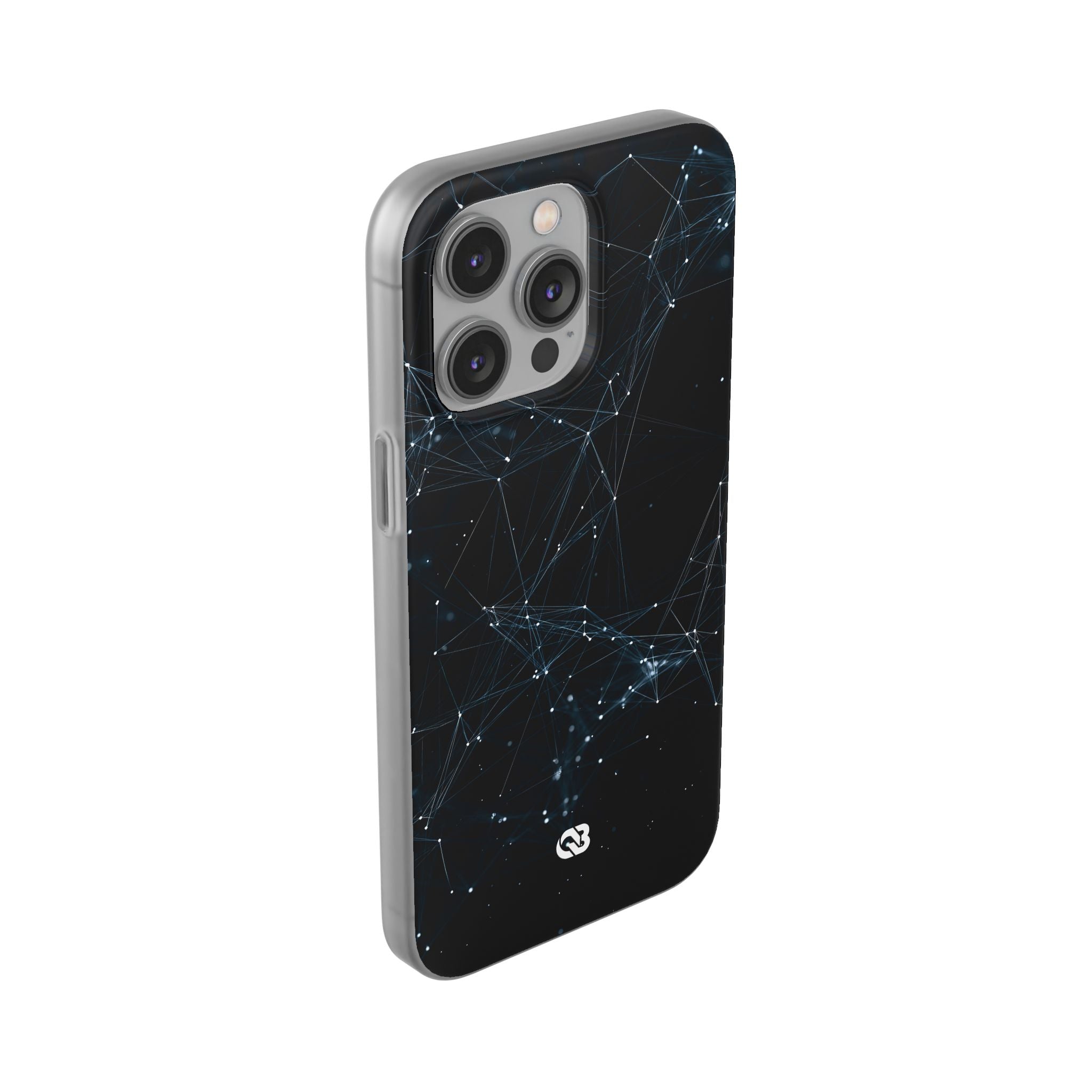 Black Lite Phone Case for iPhone - Arctic Neural Mesh