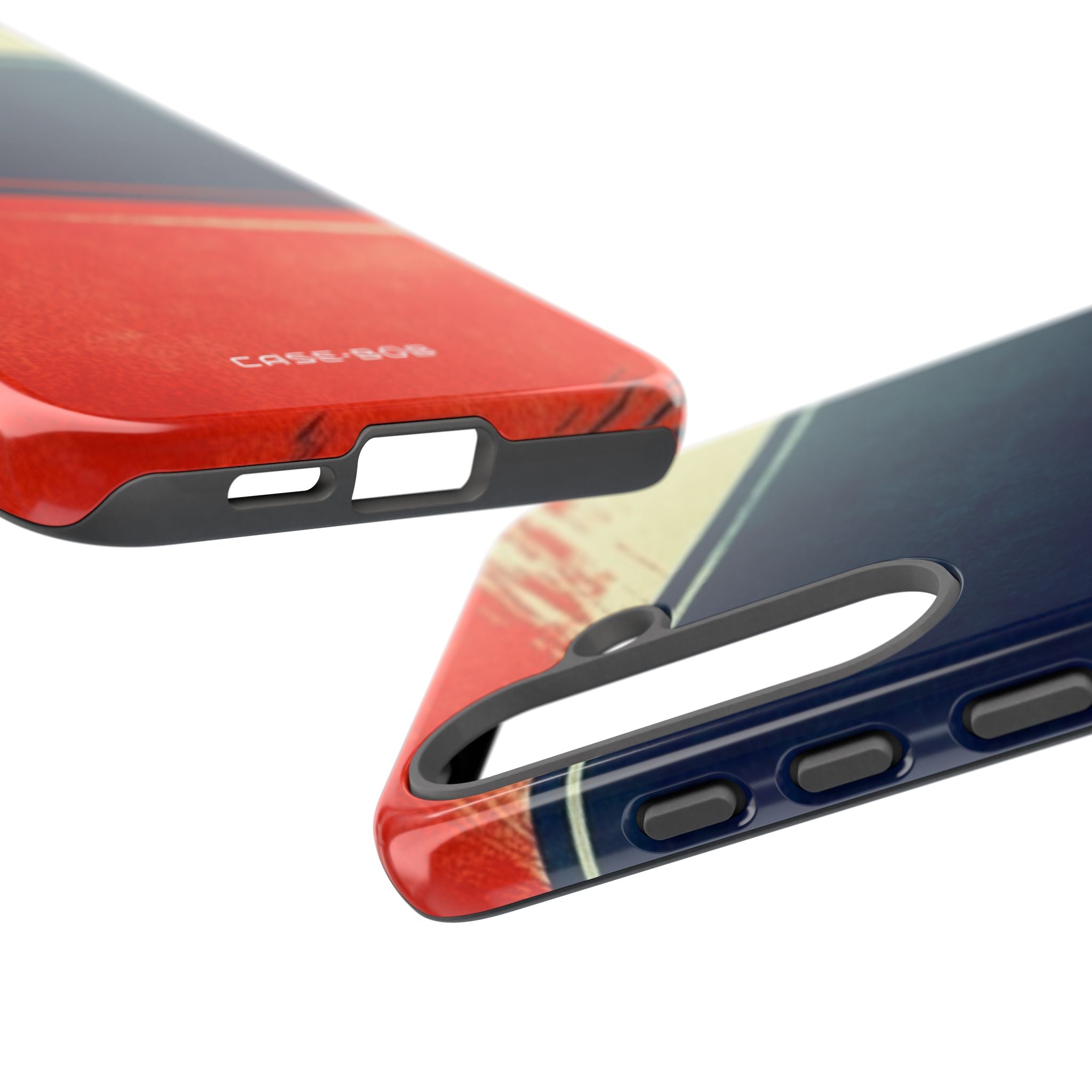 Blå diagonal bevægelse Samsung S25 Plus Cover - Tough