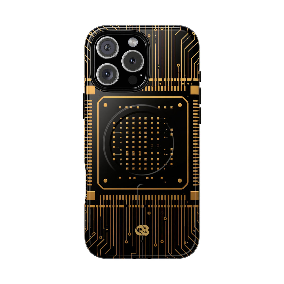 Gold Tough 2.0 Magsafe Phone Case for iPhone - Cyber Gold Processor