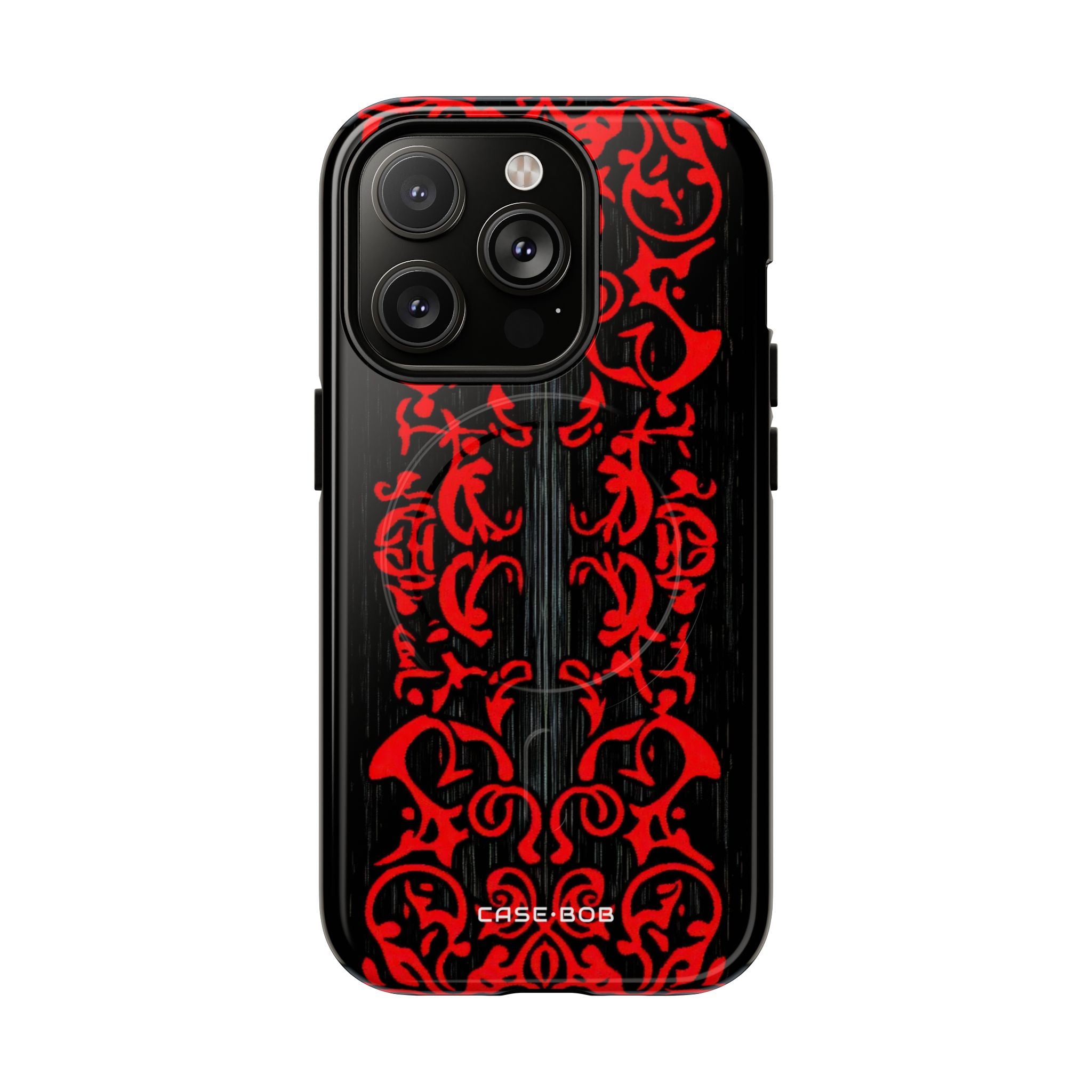 Crimson Spiral iPhone 14 Pro Case - Tough+