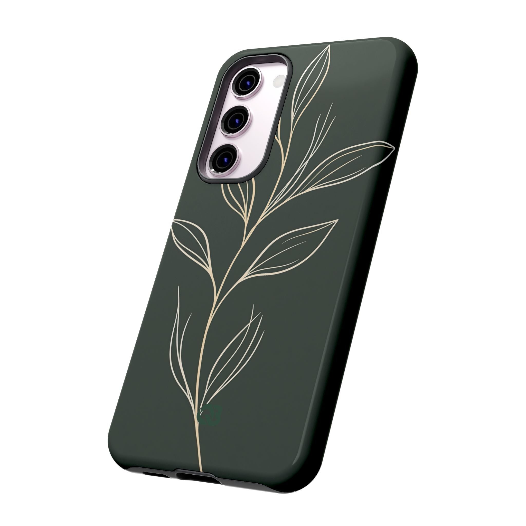 Green Tough Phone Case for Samsung - Deep Moss Willow
