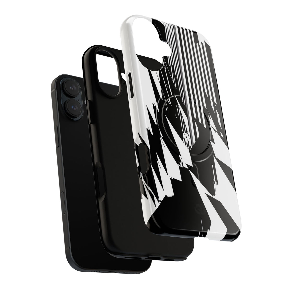 White Tough 2.0 Magsafe Phone Case for iPhone - Shattered Vector Spire
