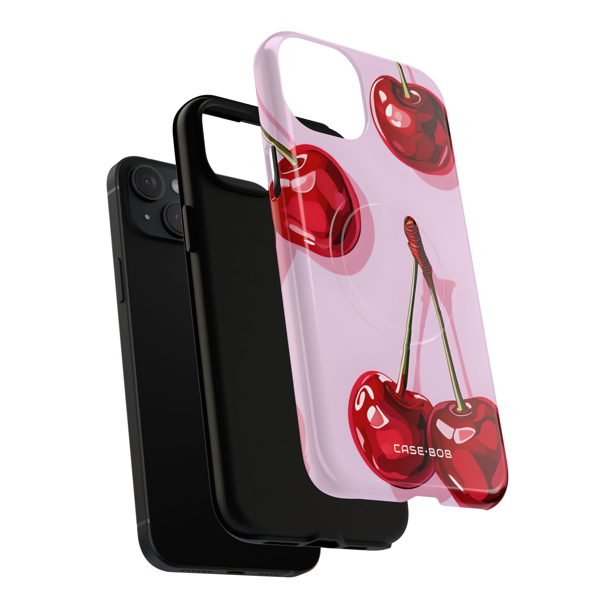 Glossy Cherry Burst iPhone 15 Plus Case - Tough+ - CASE•BOB