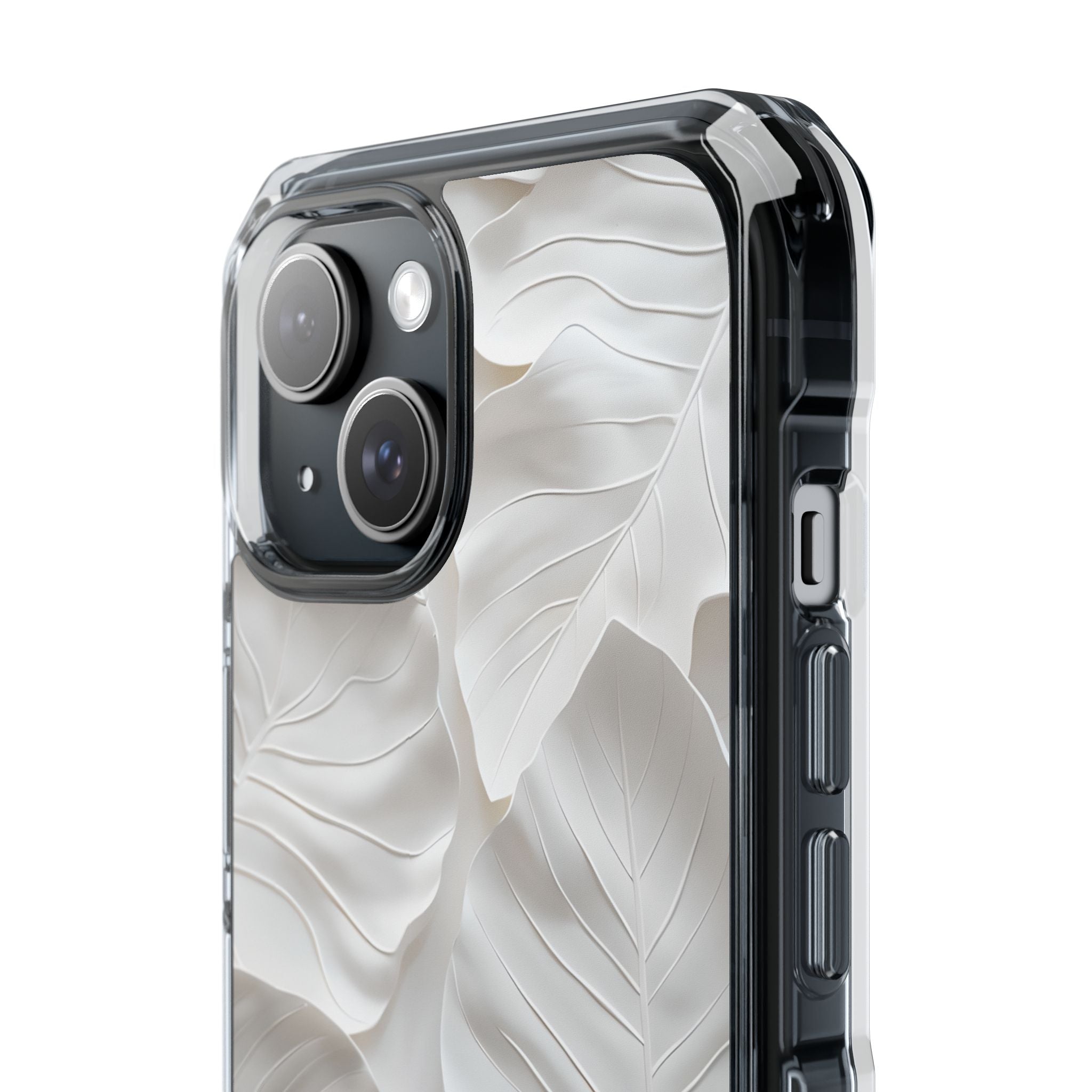 Sculpted Ivory Leaves · Impact Phone Case for iPhone · Magsafe