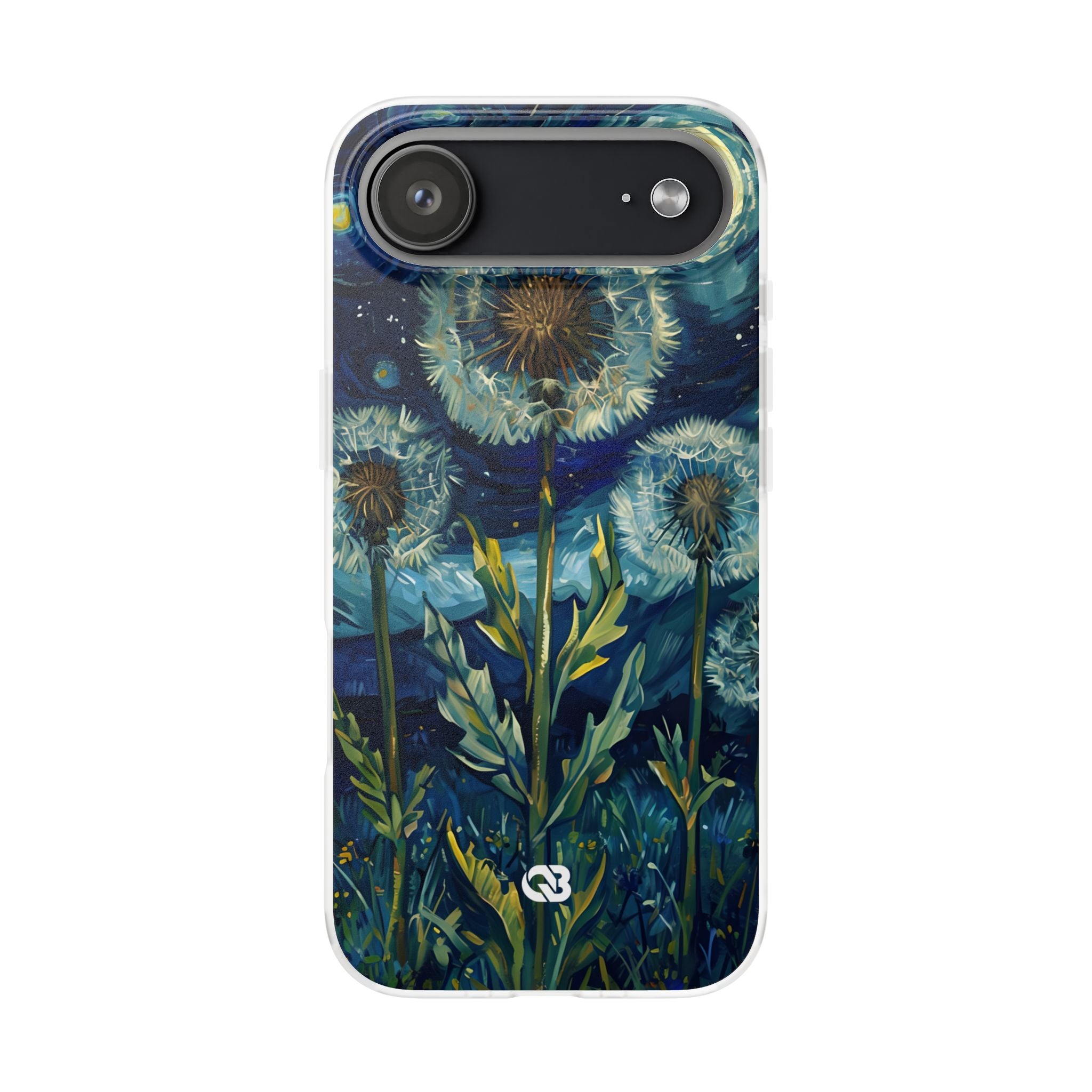 Starry Dandelion Swirl · Soft Phone Case for iPhone