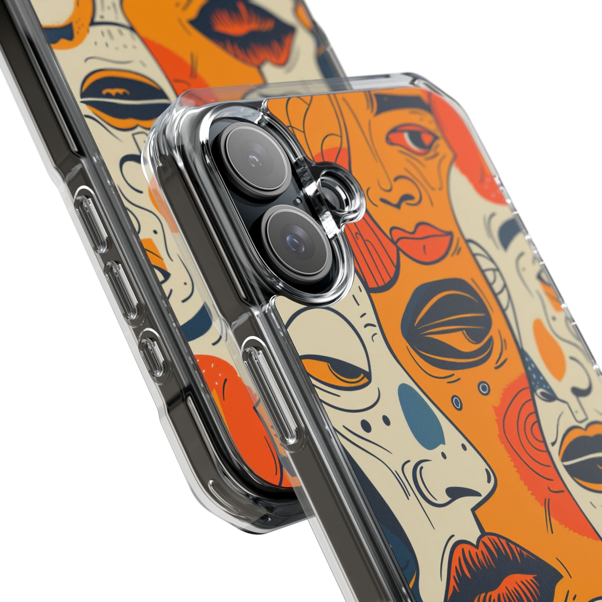 Tangled Faces Sunset iPhone 16 Plus Case - Impact