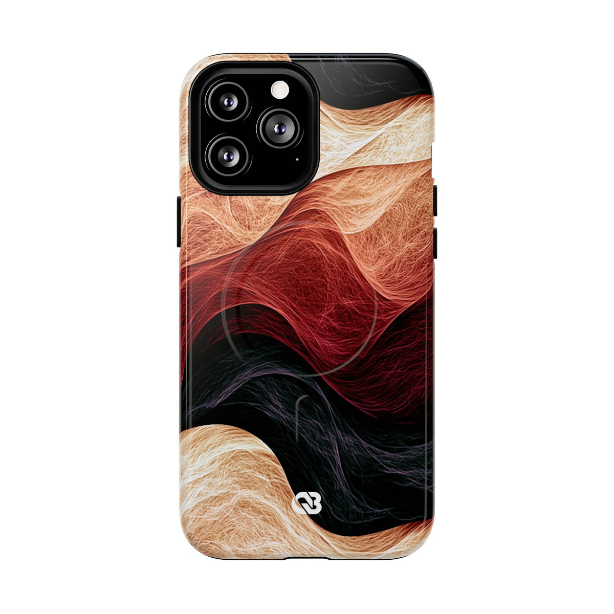 Ember Wave Dispersion · Tough 2.0 Magnetic Phone Case for iPhone · Red