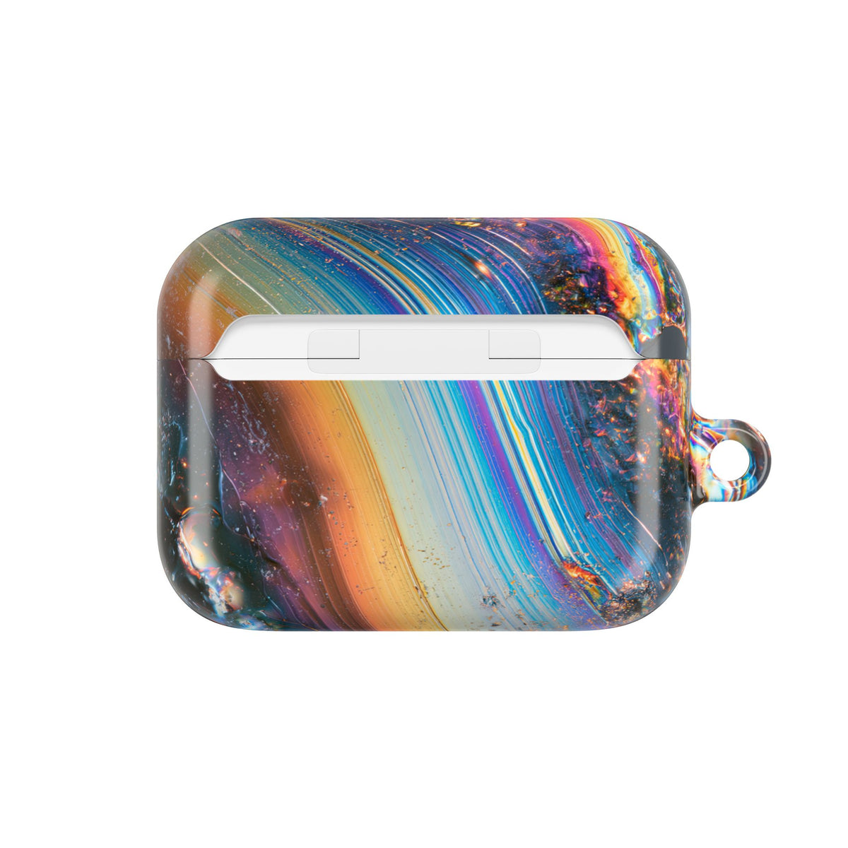 Prismatic Aura Flow · Hard Case for AirPods & AirPods Pro · Blue