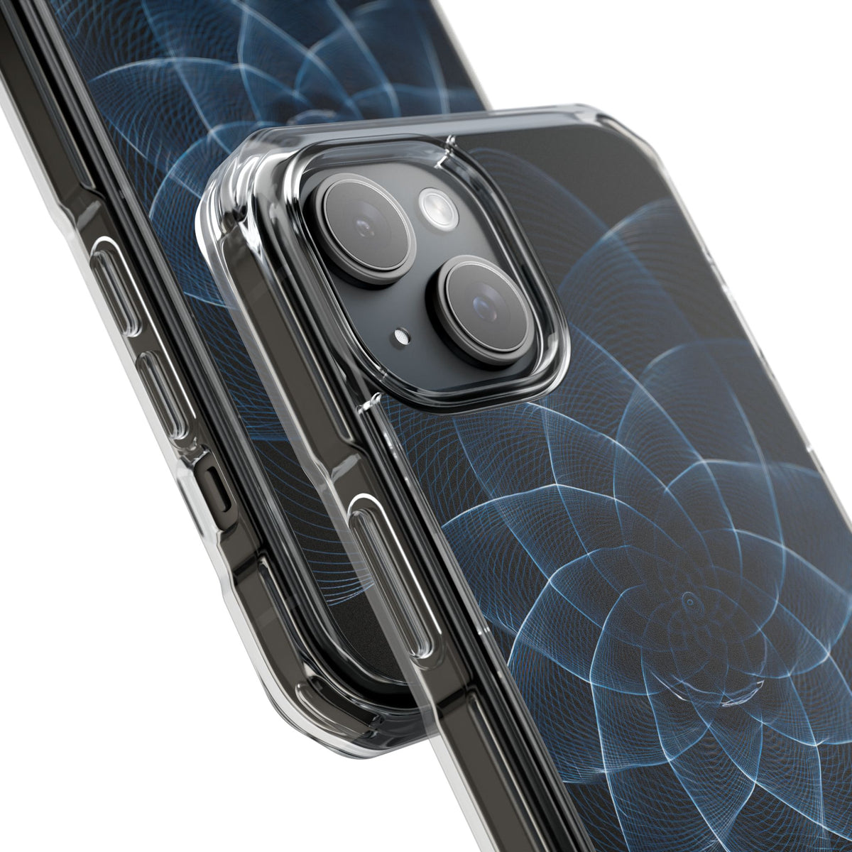 Blue Impact MagSafe Phone Case for iPhone - Cobalt Geometric Bloom