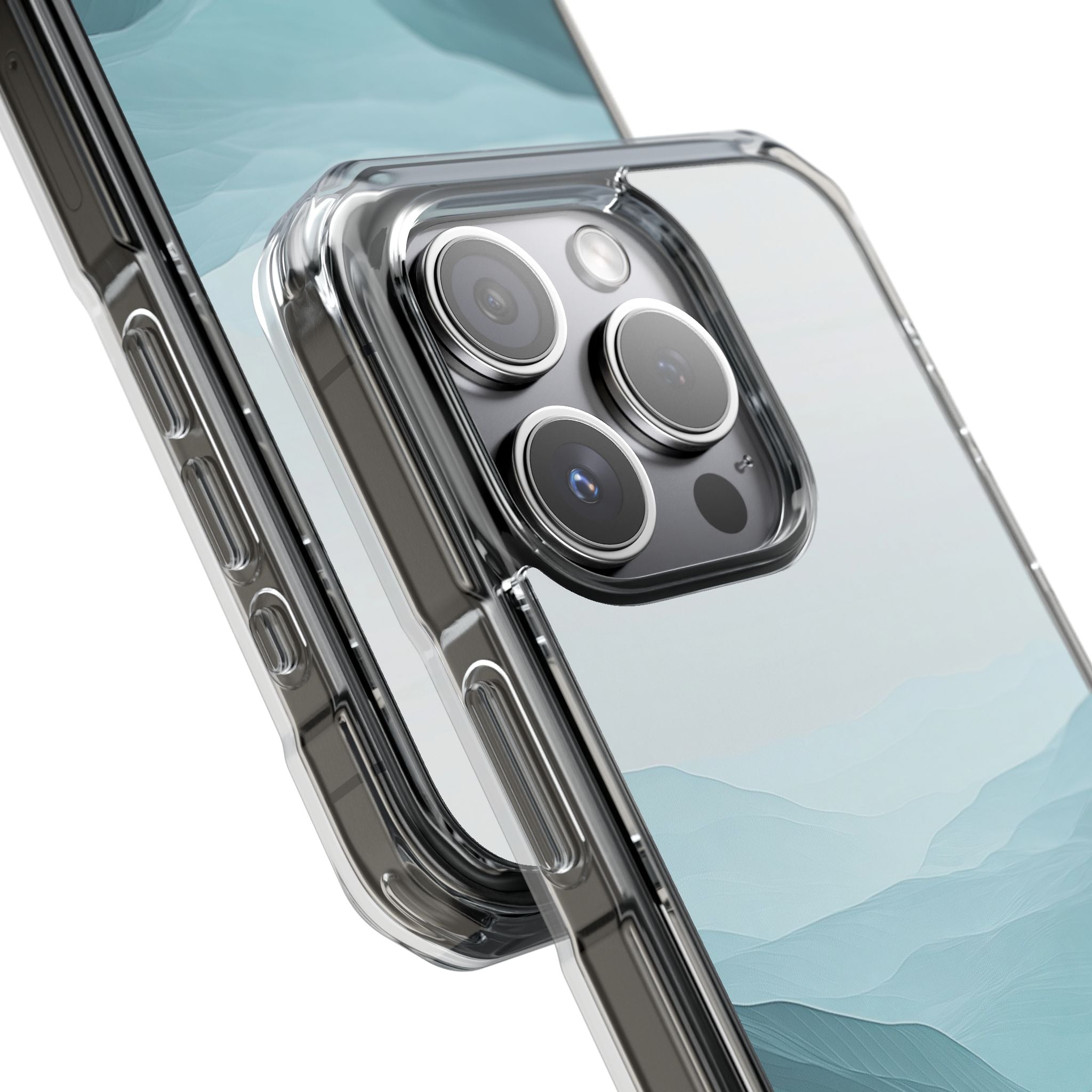 Teal Mist Mountains iPhone 15 Pro Case - Impact