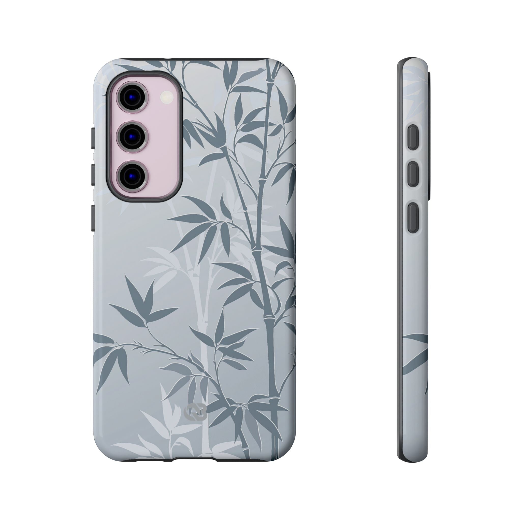 Blue Tough Phone Case for Samsung - Slate Bamboo Shadow