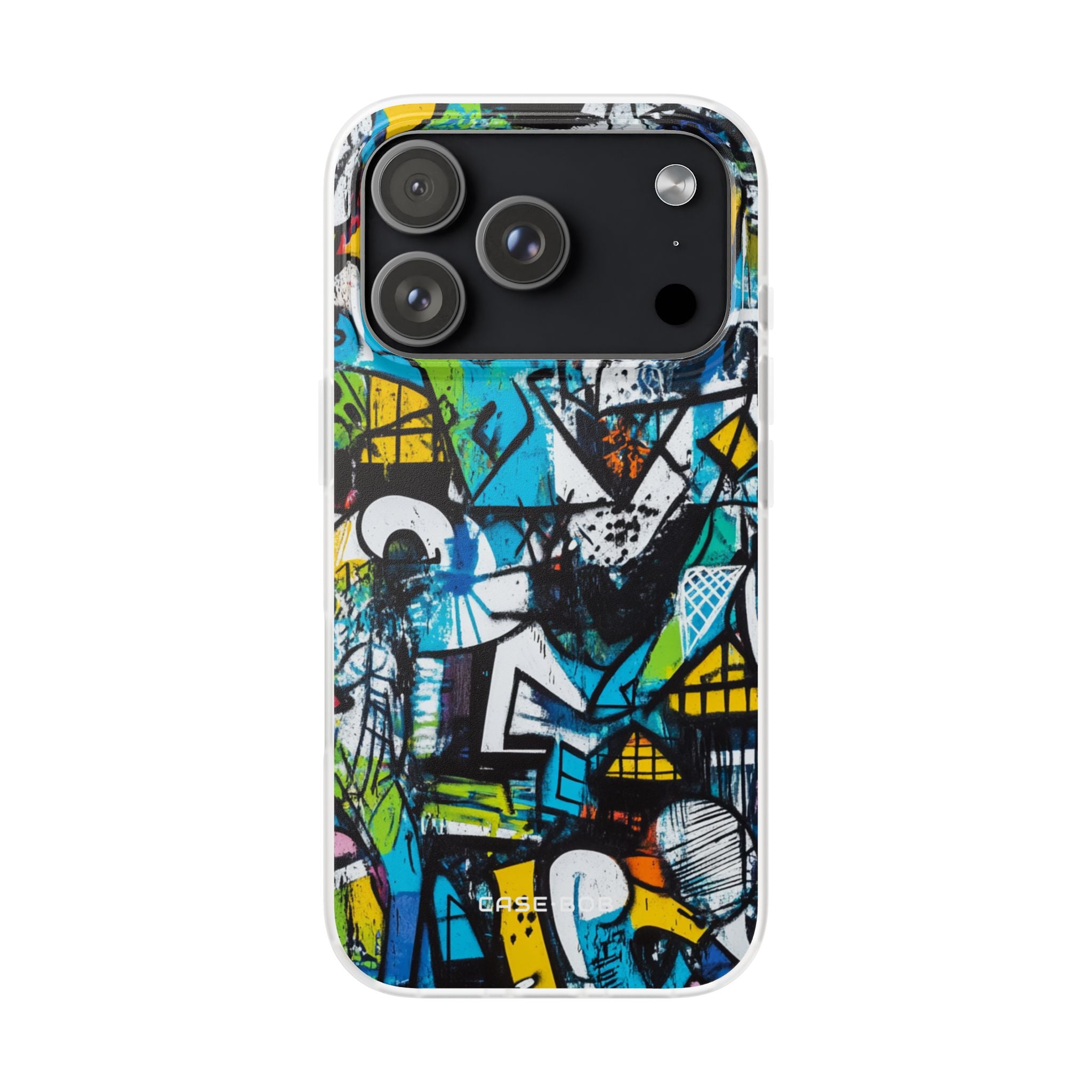 White Ripple Drift iPhone 17 Pro Case - Soft - CASE•BOB