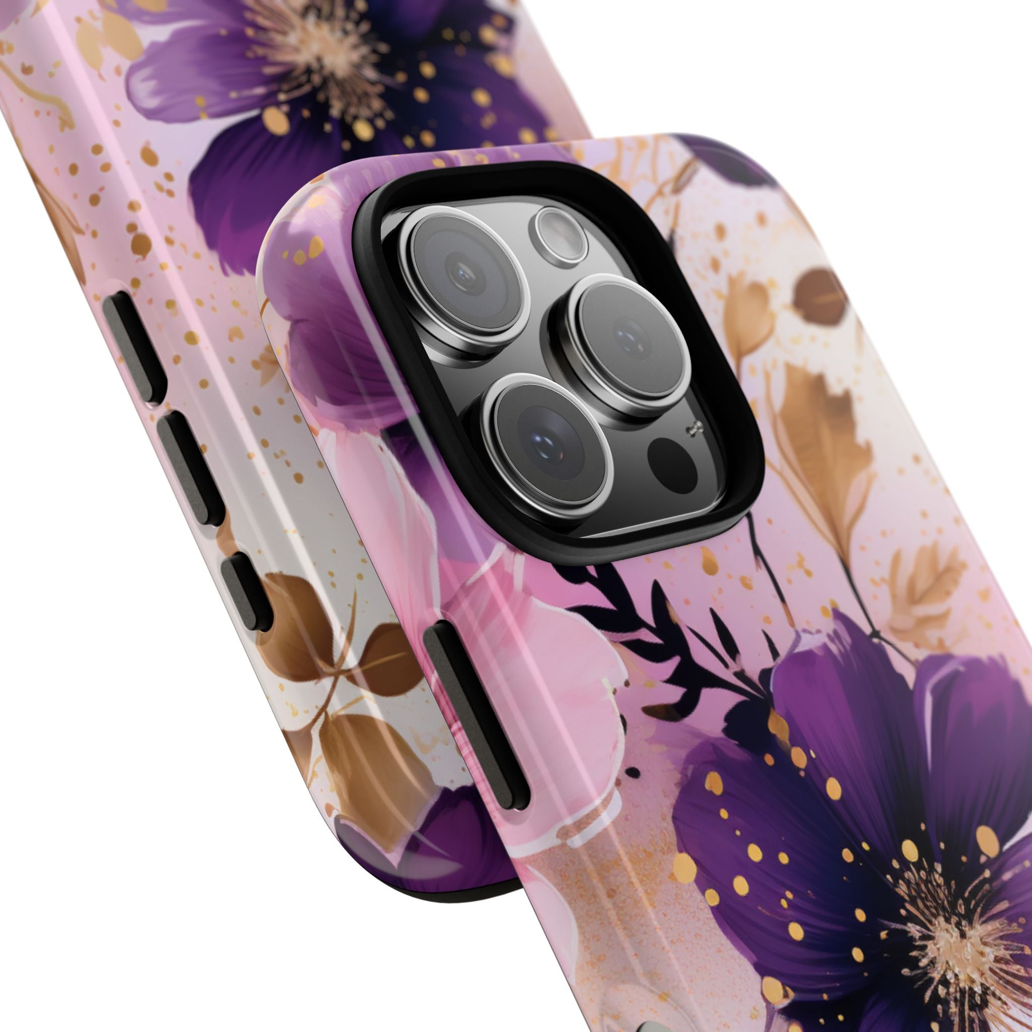 Gilded Violet Bloom · Tough Phone Case for iPhone