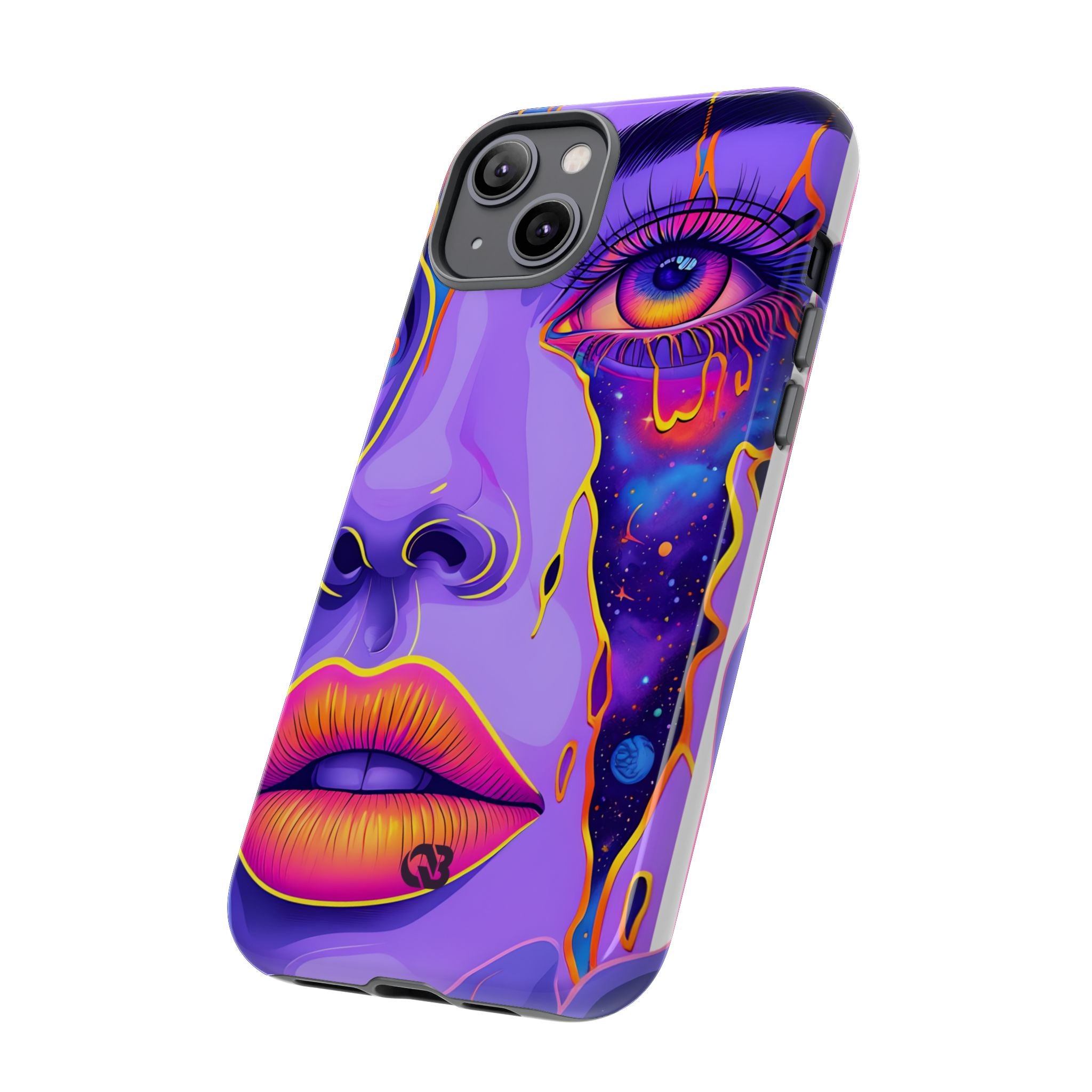 Violet Cosmic Gaze · Tough Custodia per iPhone