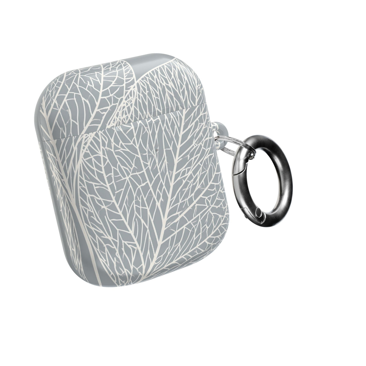 Minimal Leaf Skeleton · Hard Case for AirPods & AirPods Pro · Grey