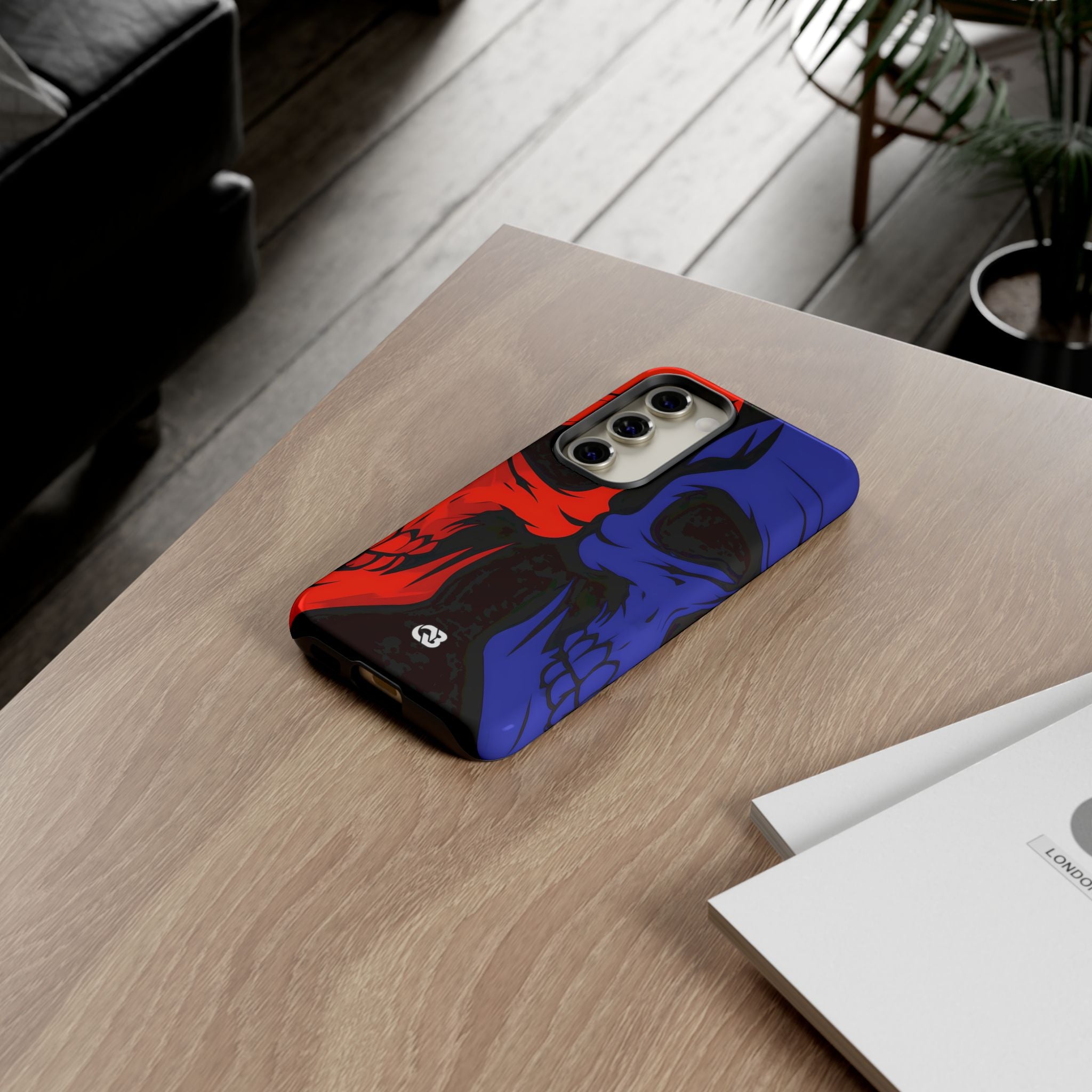 Crimson Cobalt Skulls · Tough Phone Case Samsungille