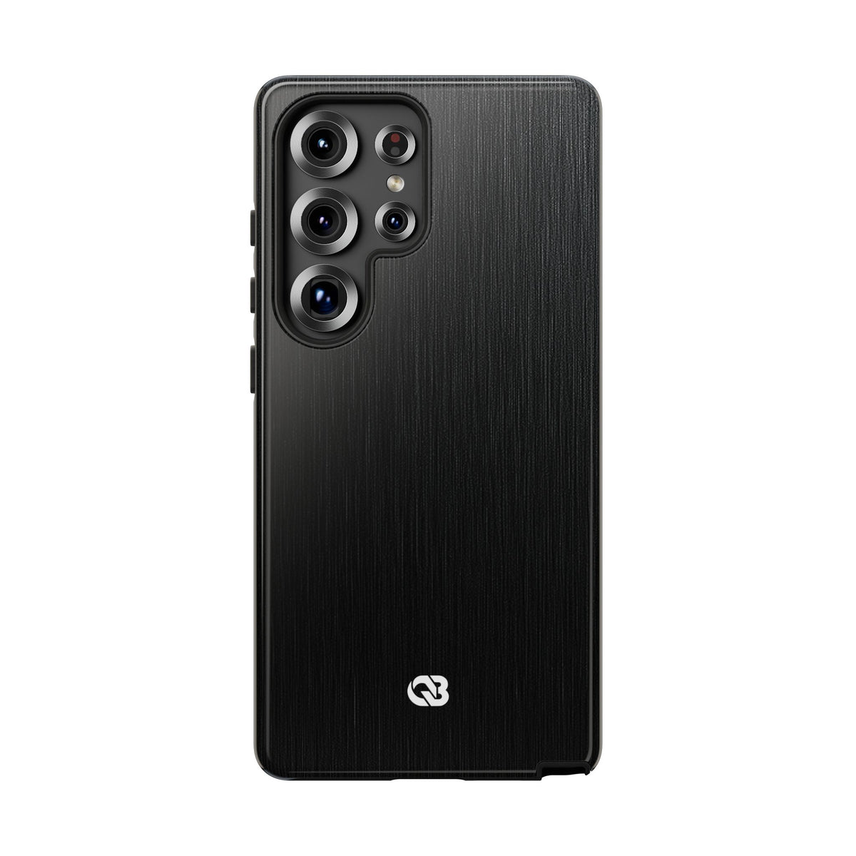 Black Tough Phone Case for Samsung - Brushed Obsidian Slate