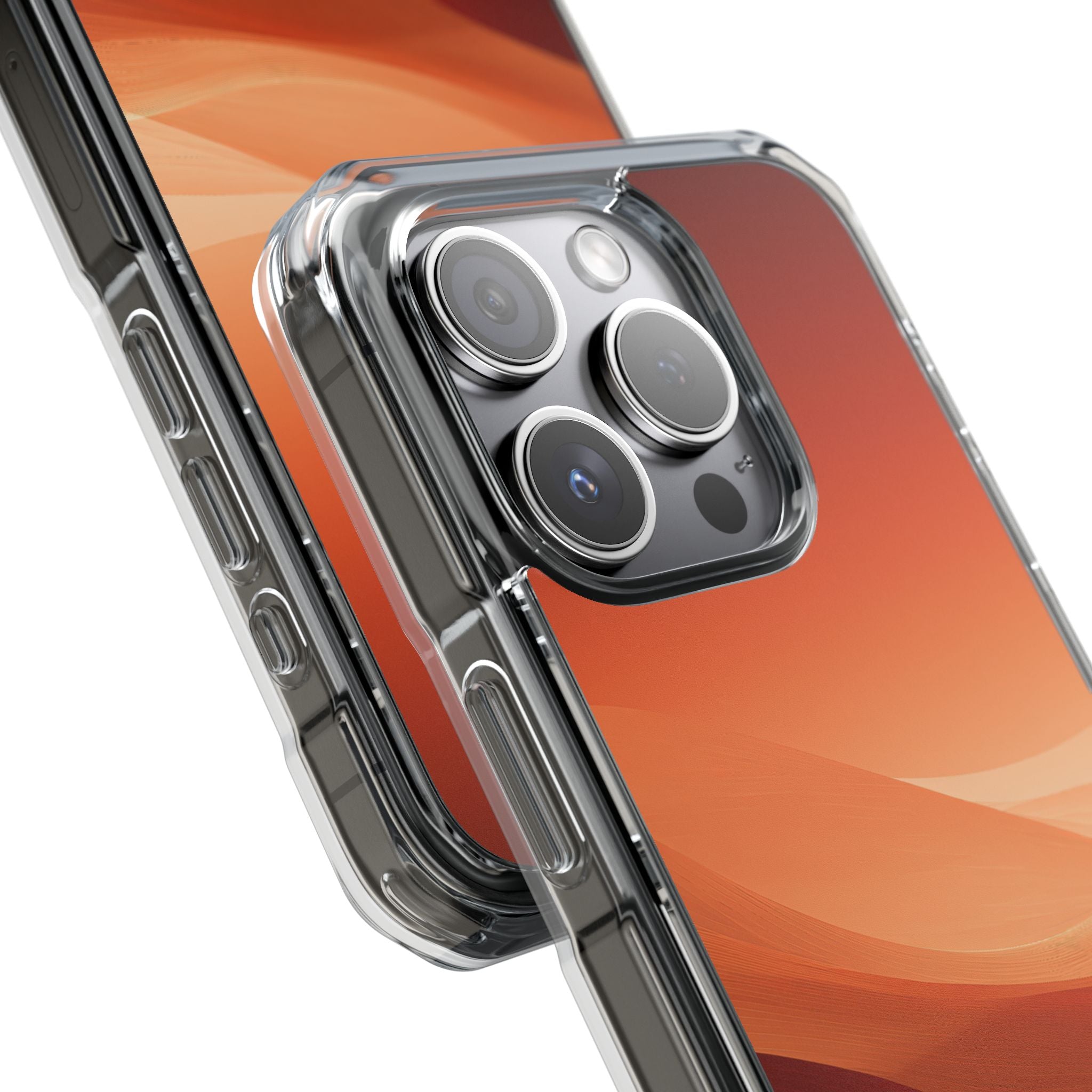 Orange Impact MagSafe Phone Case for iPhone - Crimson Dune Gradient